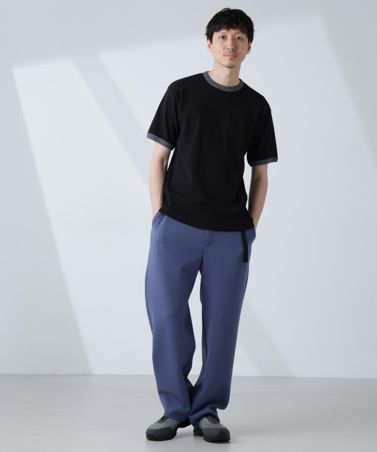 「NJ/CLUB」 針抜きリンガーTシャツ 6685124226