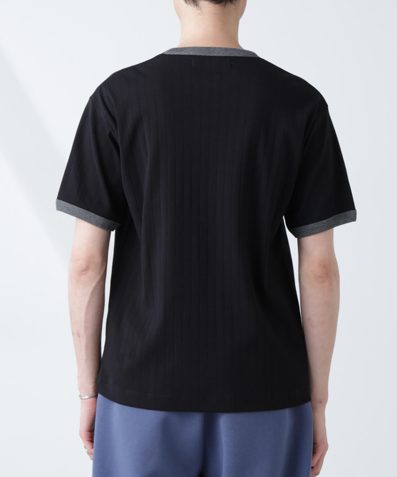 「NJ/CLUB」 針抜きリンガーTシャツ 6685124226