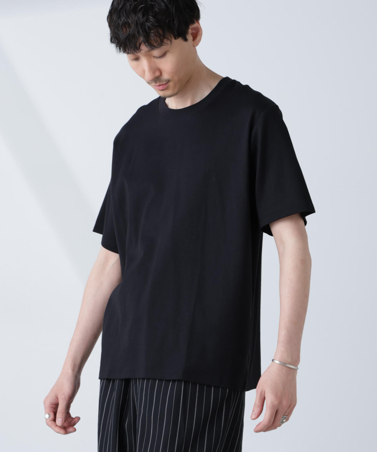 WEB限定/Anti Soaked(R) 汗染み防止 クルーネックレギュラーシルエットTシャツ 6685124232