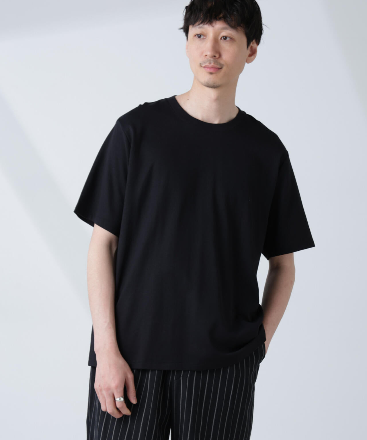 WEB限定/Anti Soaked(R) 汗染み防止 クルーネックレギュラーシルエットTシャツ 6685124232
