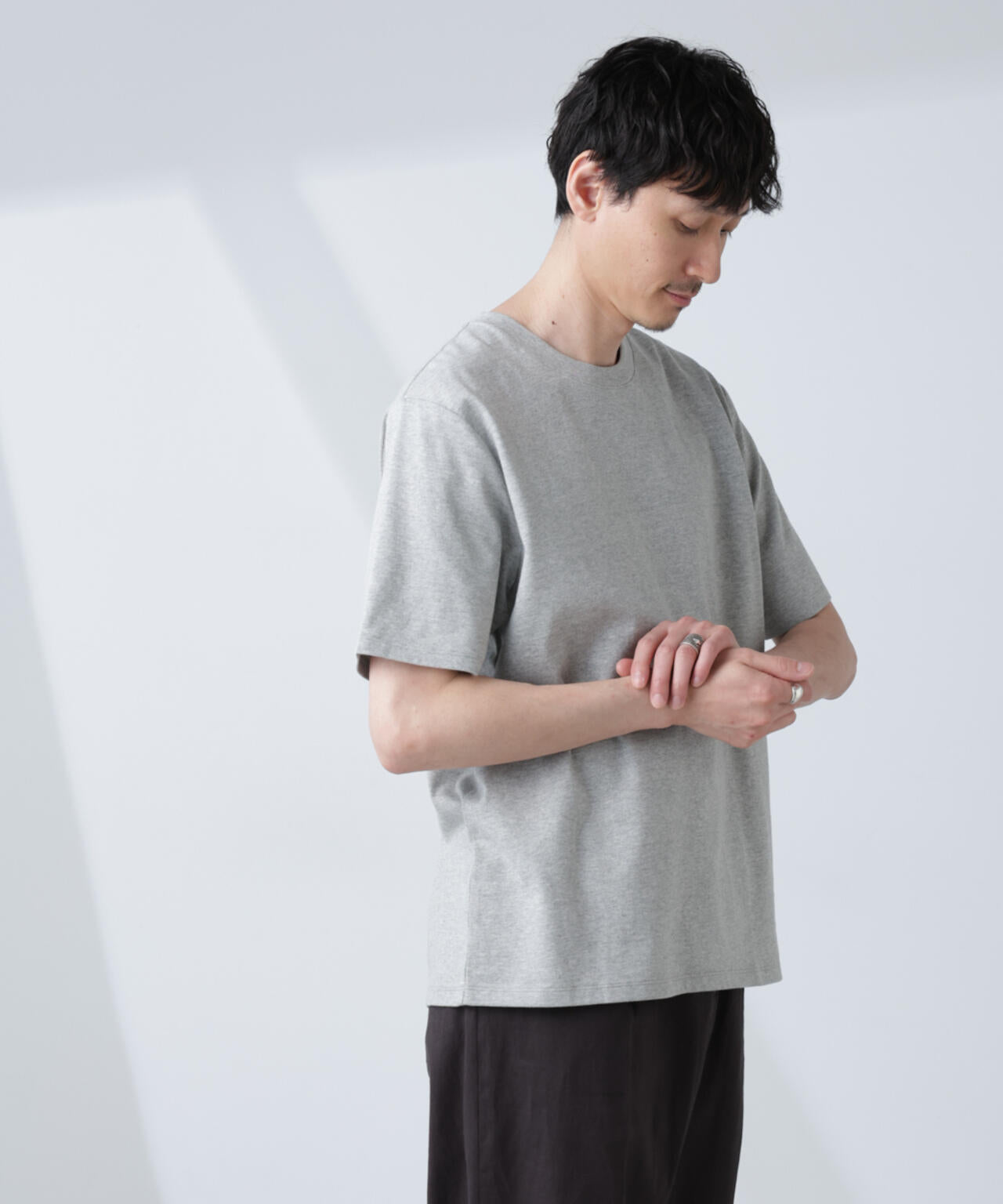 WEB限定/Anti Soaked(R) 汗染み防止 クルーネックレギュラーシルエットTシャツ 6685124232