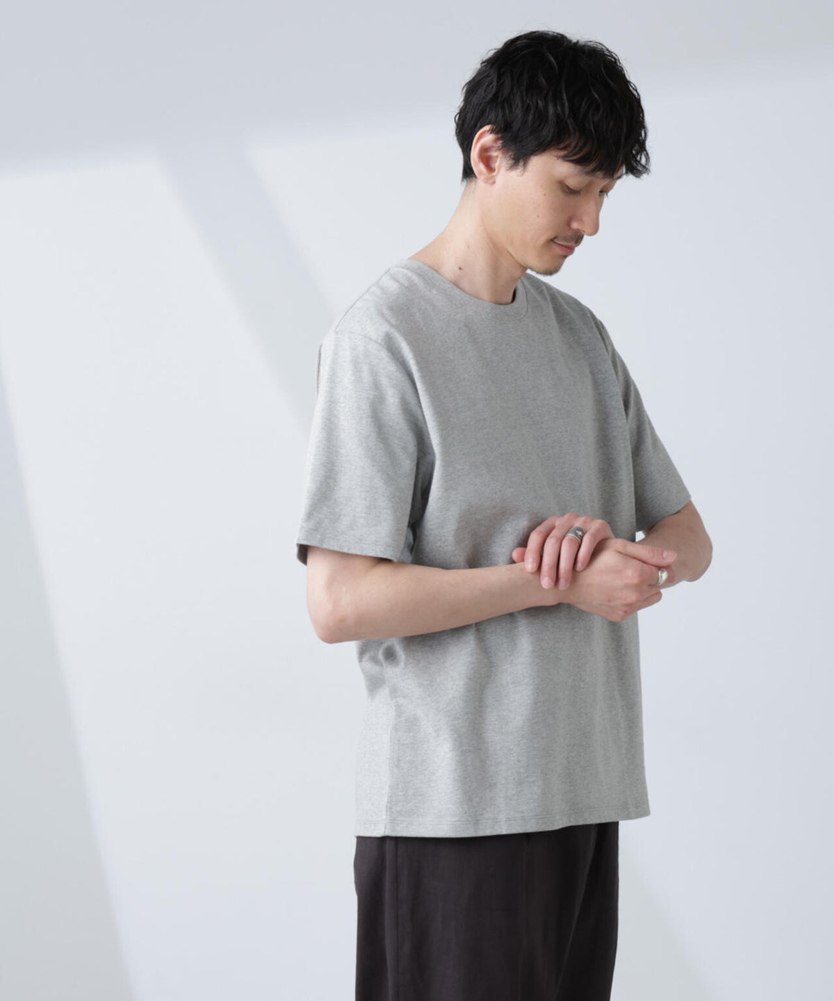 WEB限定/Anti Soaked(R) 汗染み防止 クルーネックレギュラーシルエットTシャツ 6685124232