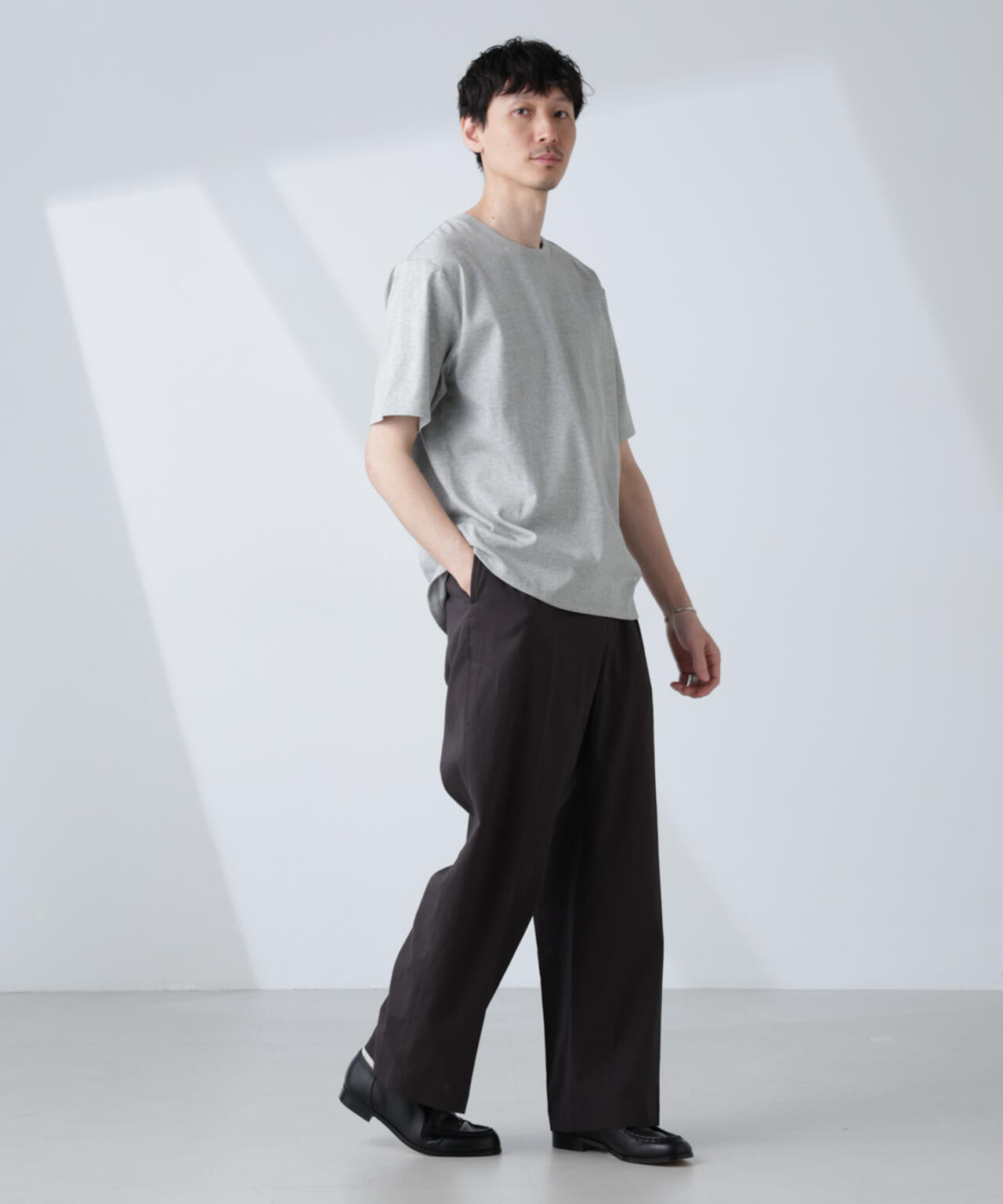 WEB限定/Anti Soaked(R) 汗染み防止 クルーネックレギュラーシルエットTシャツ 6685124232