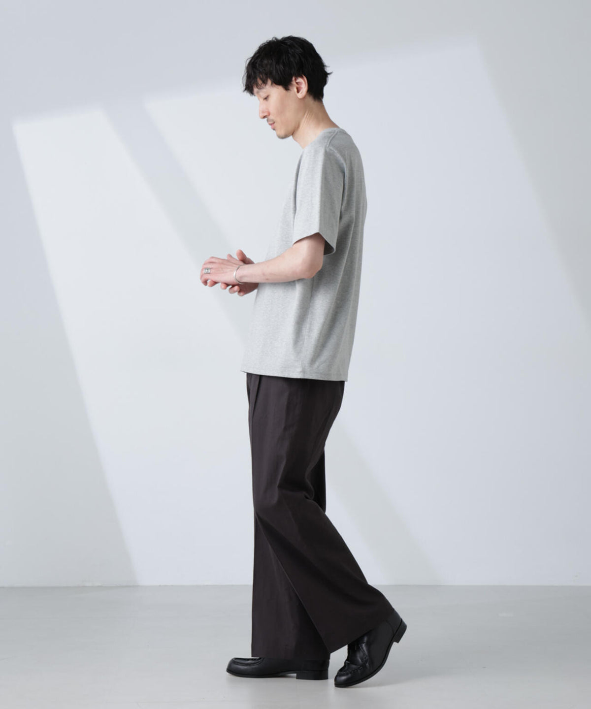 WEB限定/Anti Soaked(R) 汗染み防止 クルーネックレギュラーシルエットTシャツ 6685124232