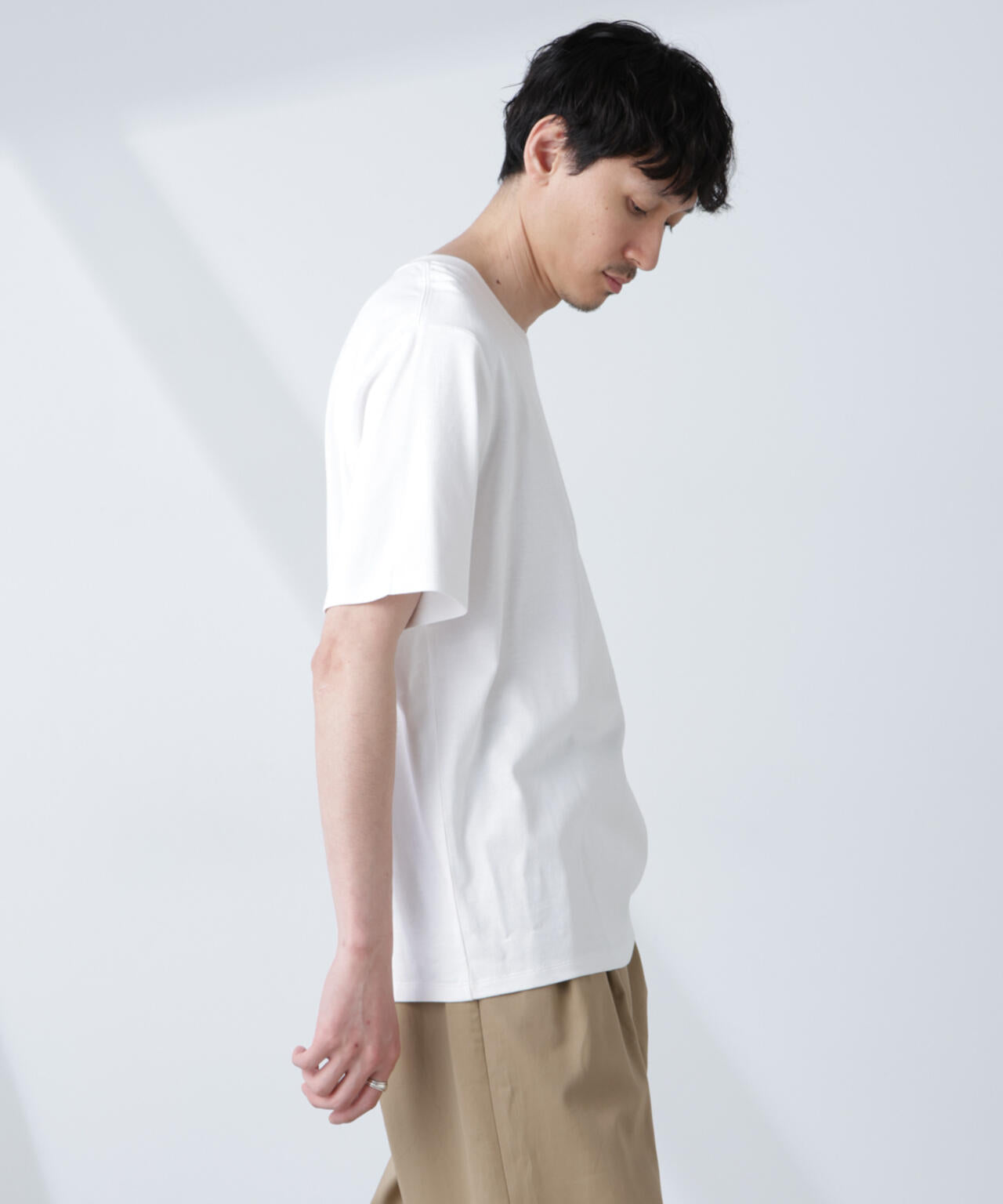 WEB限定/Anti Soaked(R) 汗染み防止 クルーネックレギュラーシルエットTシャツ 6685124232