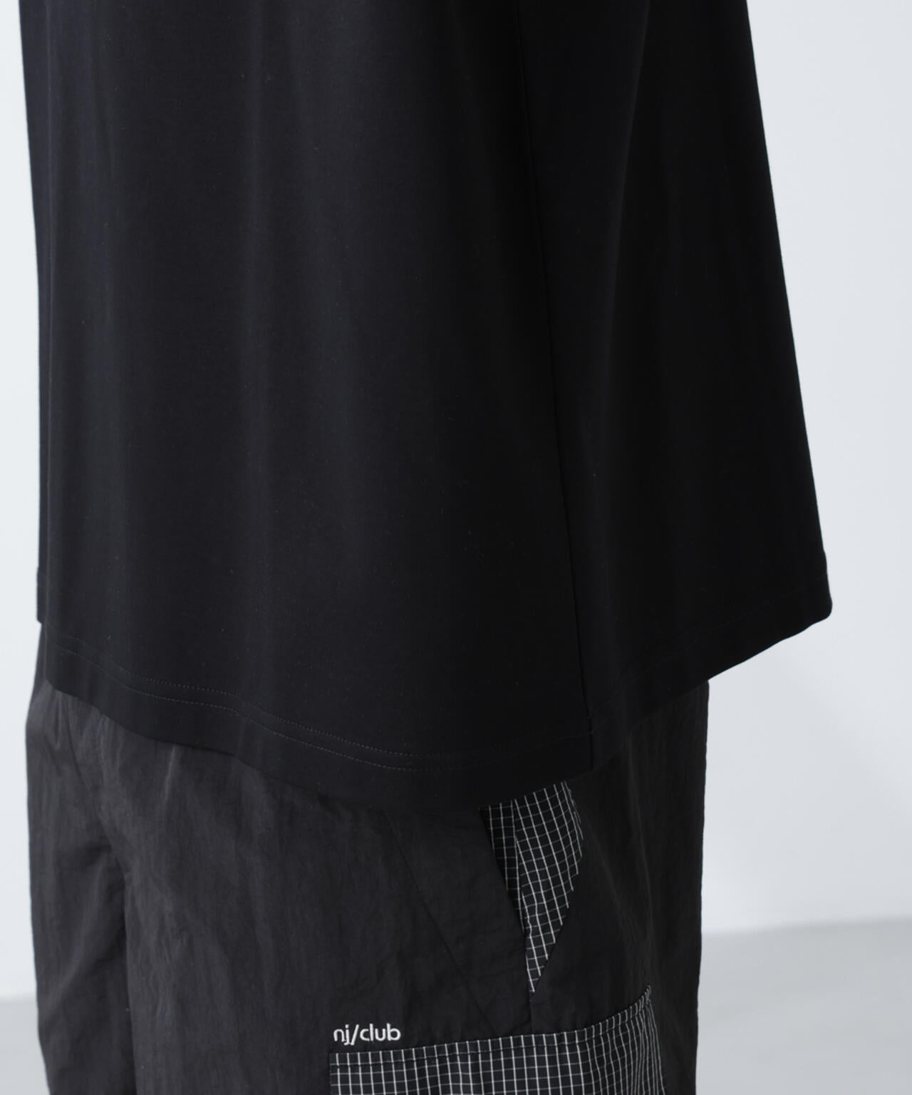 「NJ/CLUB」モクロディ ボートネック ビッグTシャツ 6685124234