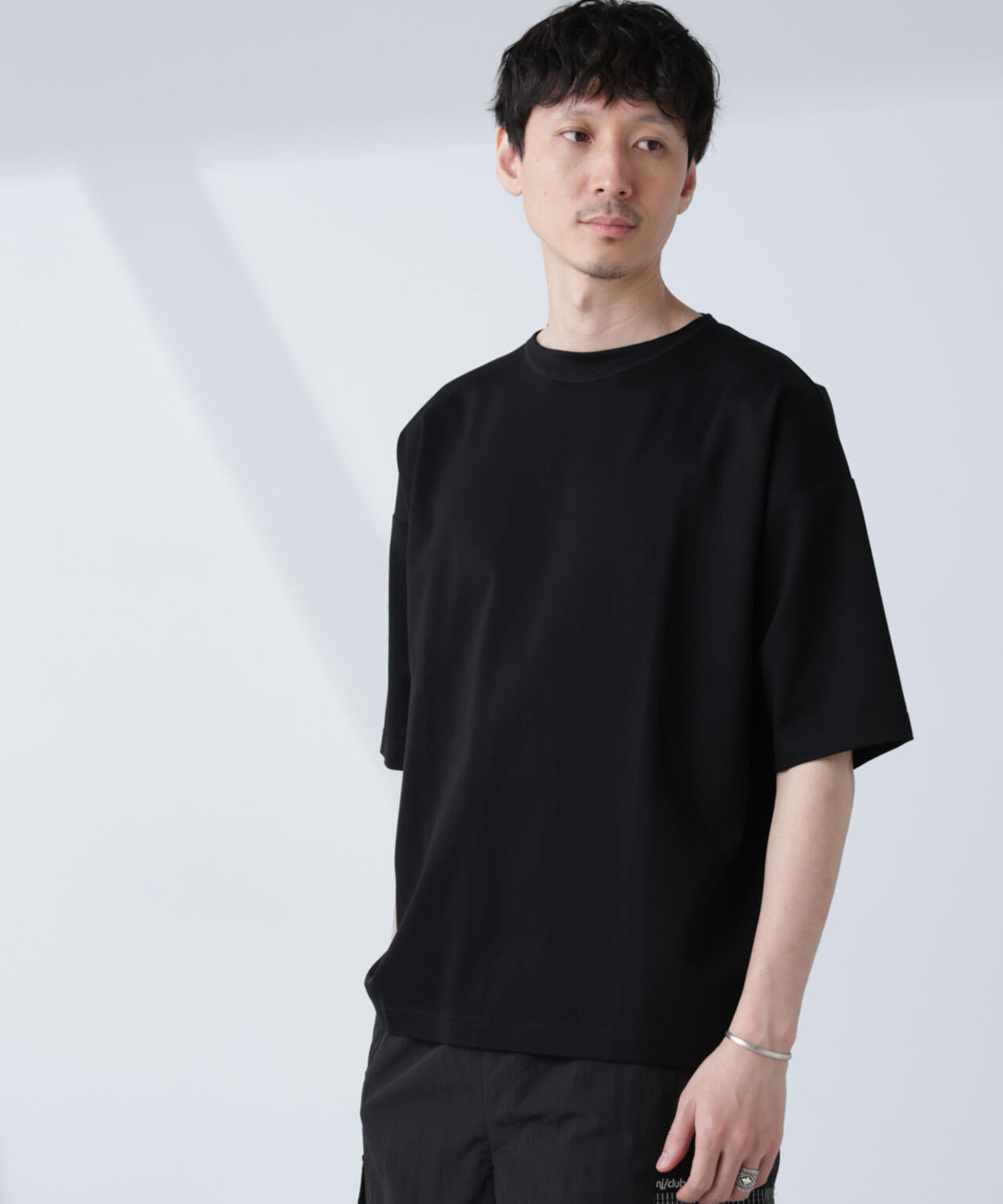 「NJ/CLUB」モクロディ ボートネック ビッグTシャツ 6685124234