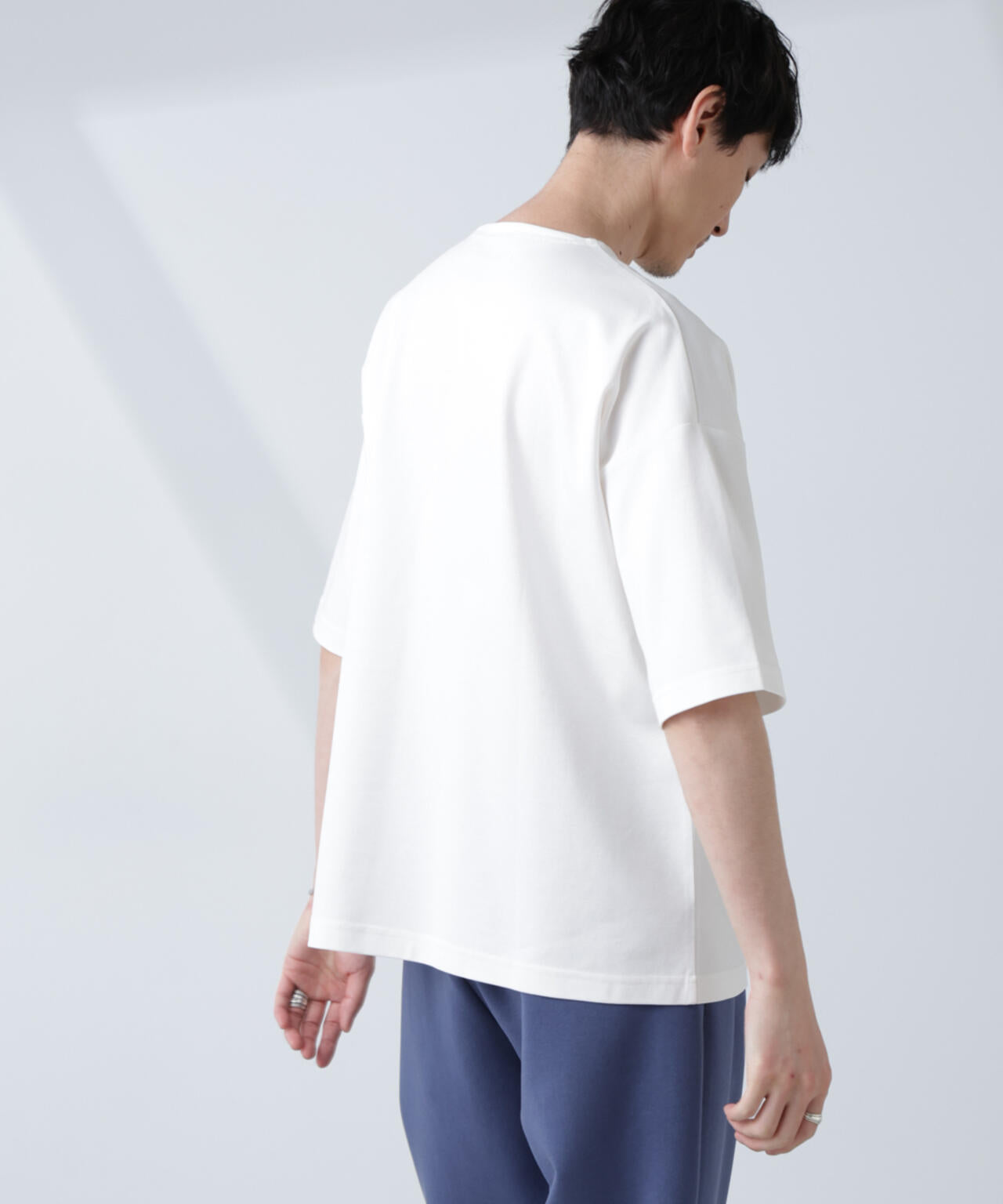 「NJ/CLUB」モクロディ ボートネック ビッグTシャツ 6685124234