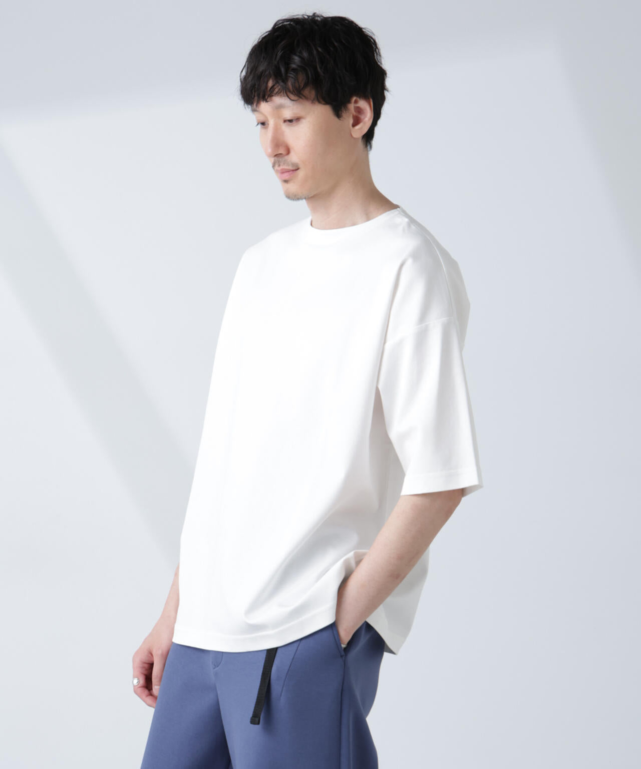 「NJ/CLUB」モクロディ ボートネック ビッグTシャツ 6685124234