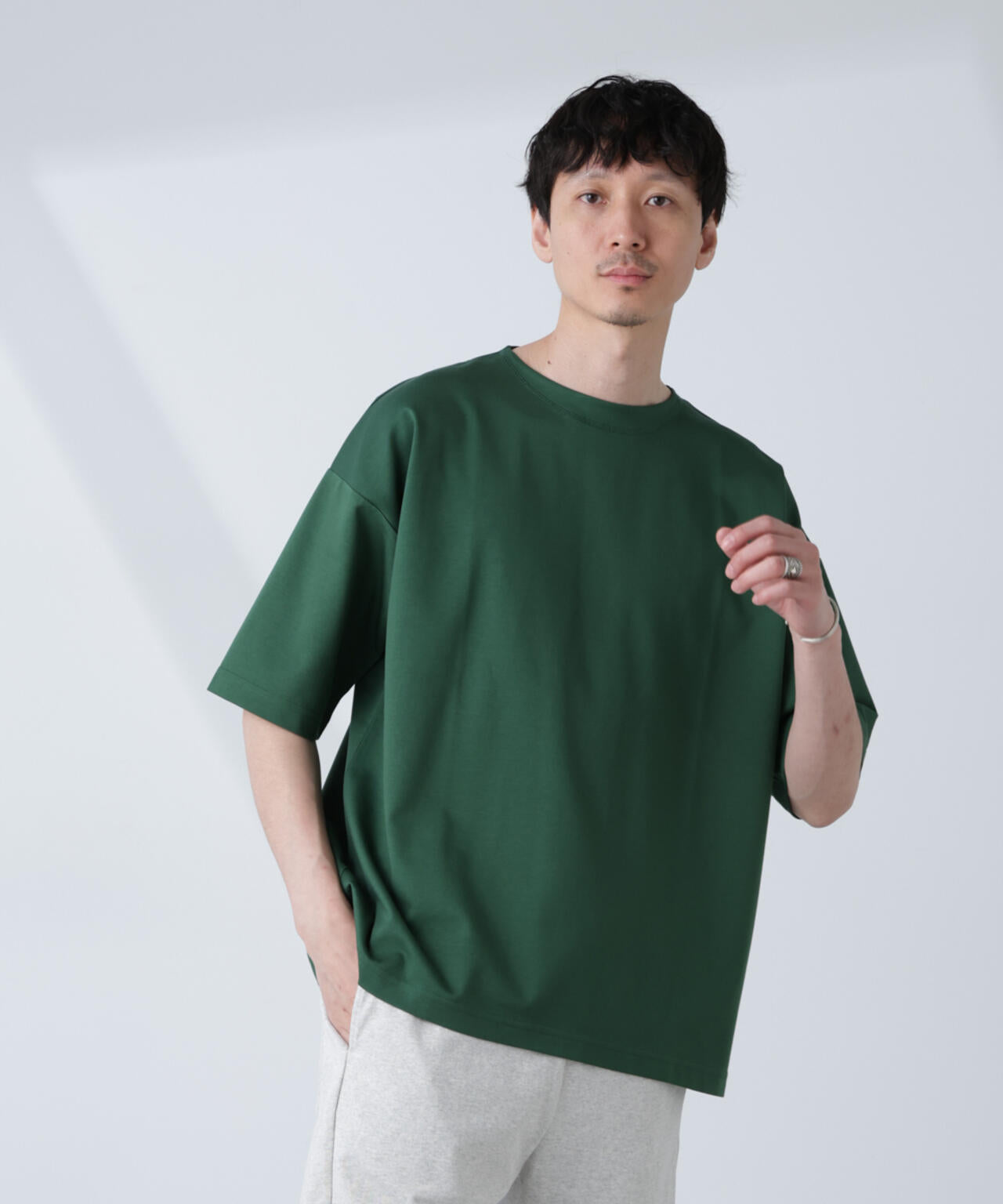 「NJ/CLUB」モクロディ ボートネック ビッグTシャツ 6685124234