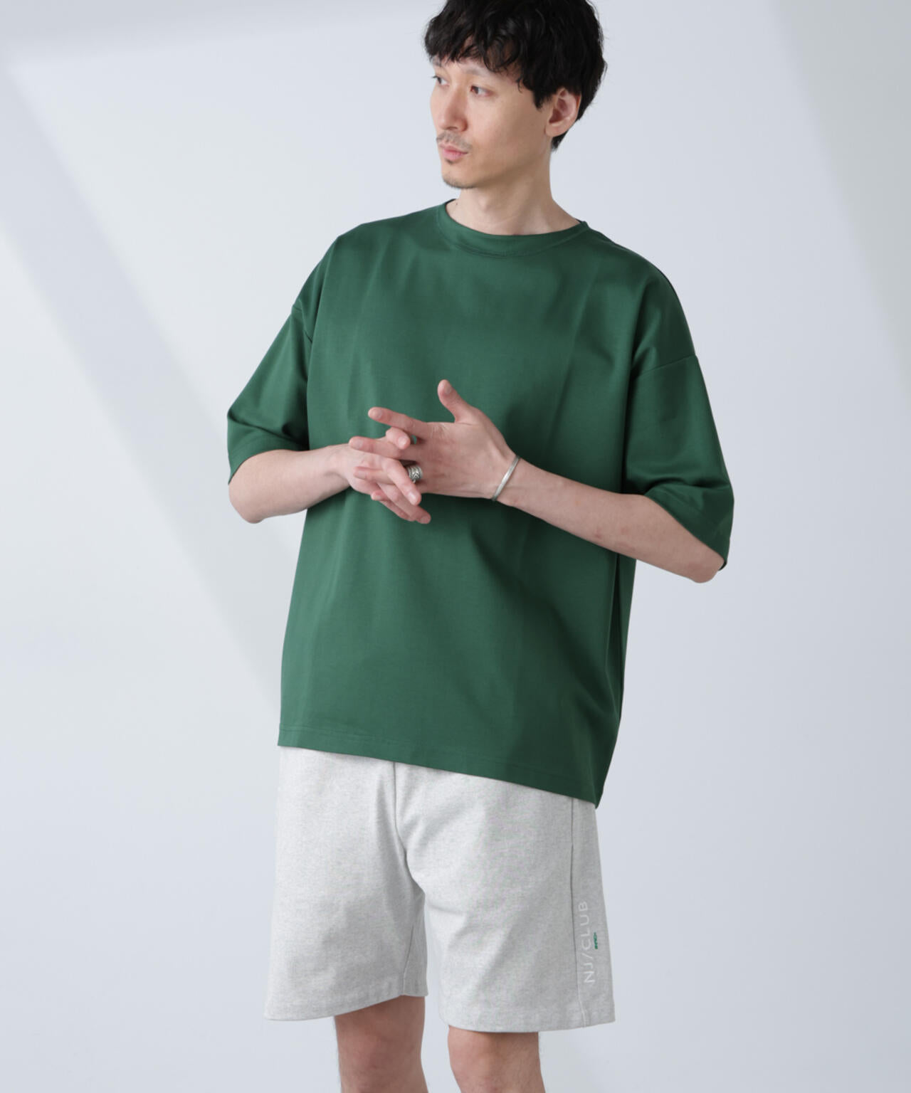 「NJ/CLUB」モクロディ ボートネック ビッグTシャツ 6685124234