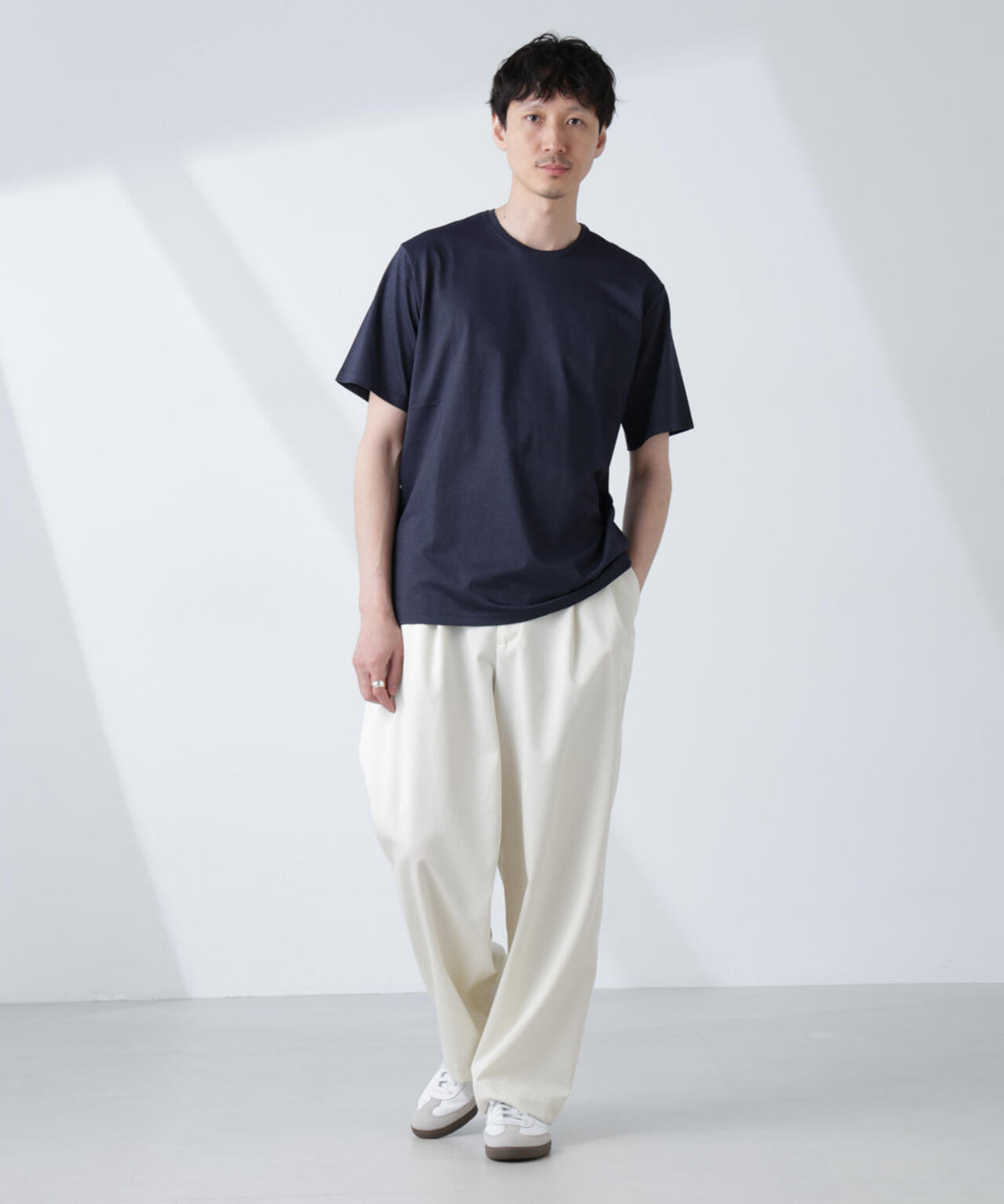 ソラーロライトストレッチクルーネックTシャツ(セットアップ可) 6685124236