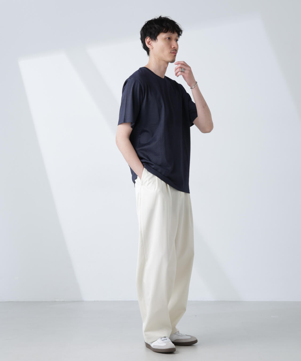 ソラーロライトストレッチクルーネックTシャツ(セットアップ可) 6685124236