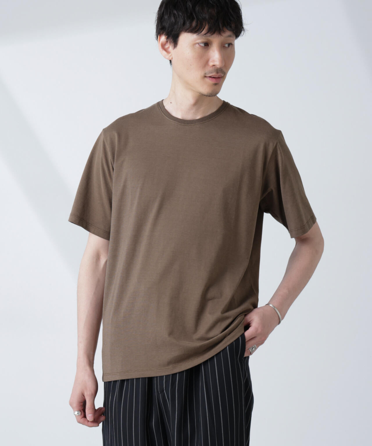 ソラーロライトストレッチクルーネックTシャツ(セットアップ可) 6685124236