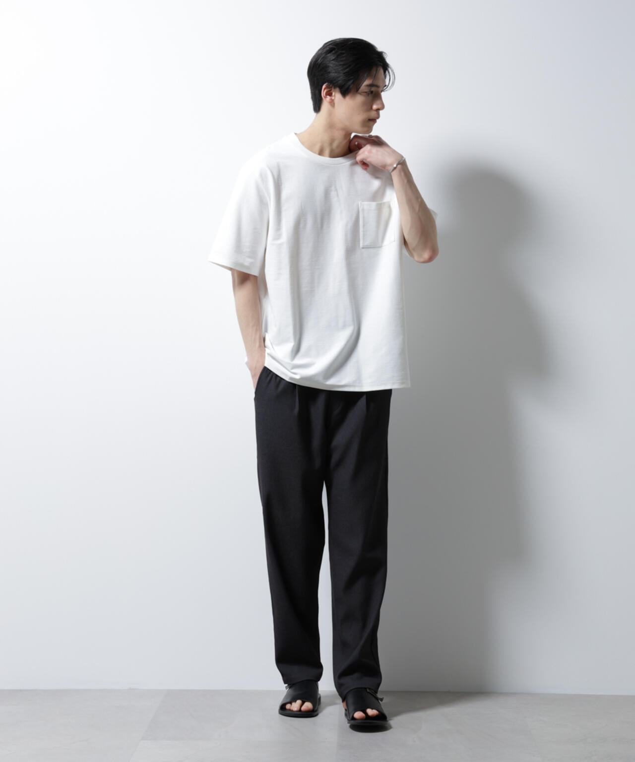 「MC」coveross(R)ツイル調 冷感プレーティング天竺 ポケットTシャツ 6685124238