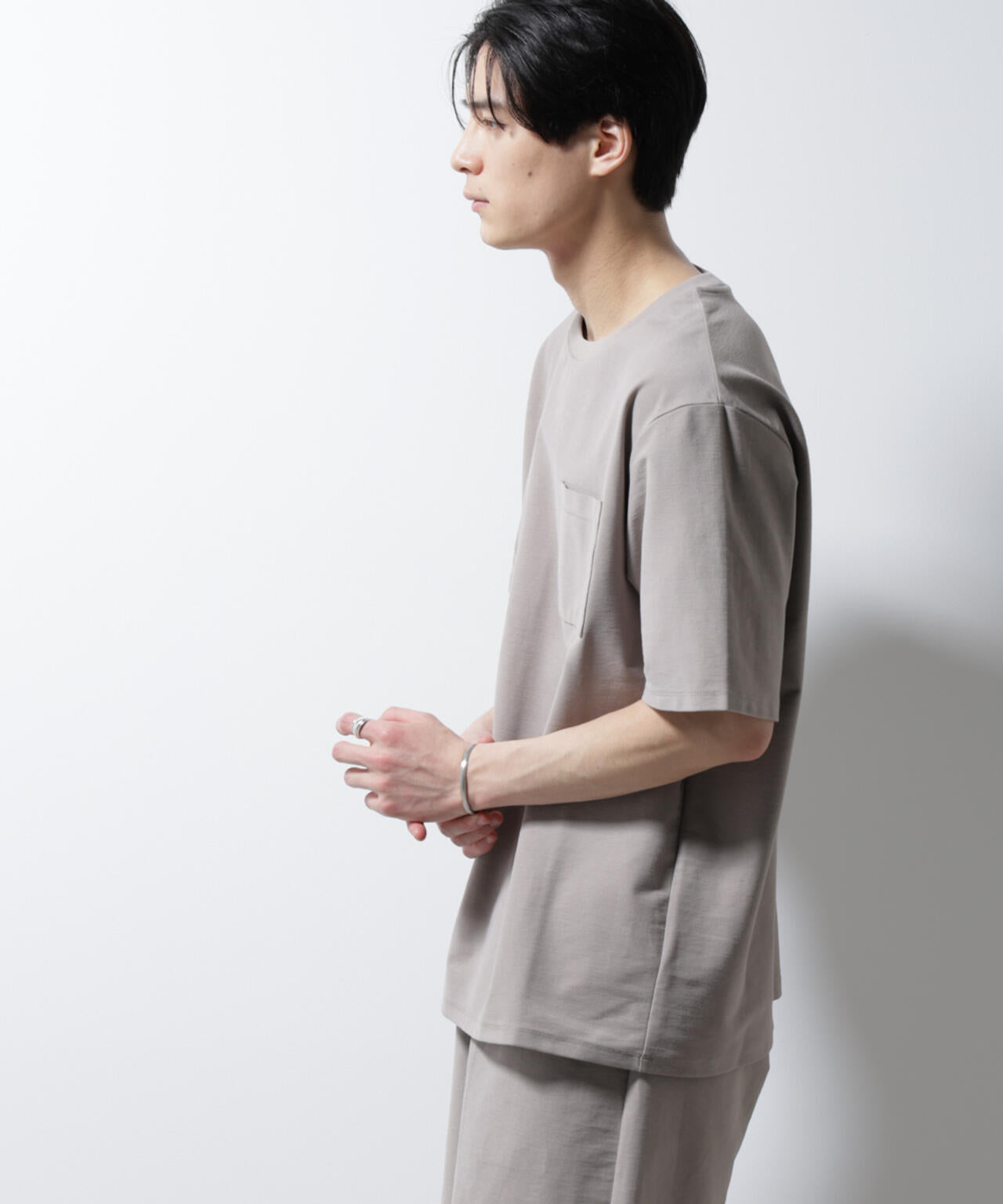 「MC」coveross(R)ツイル調 冷感プレーティング天竺 ポケットTシャツ 6685124238