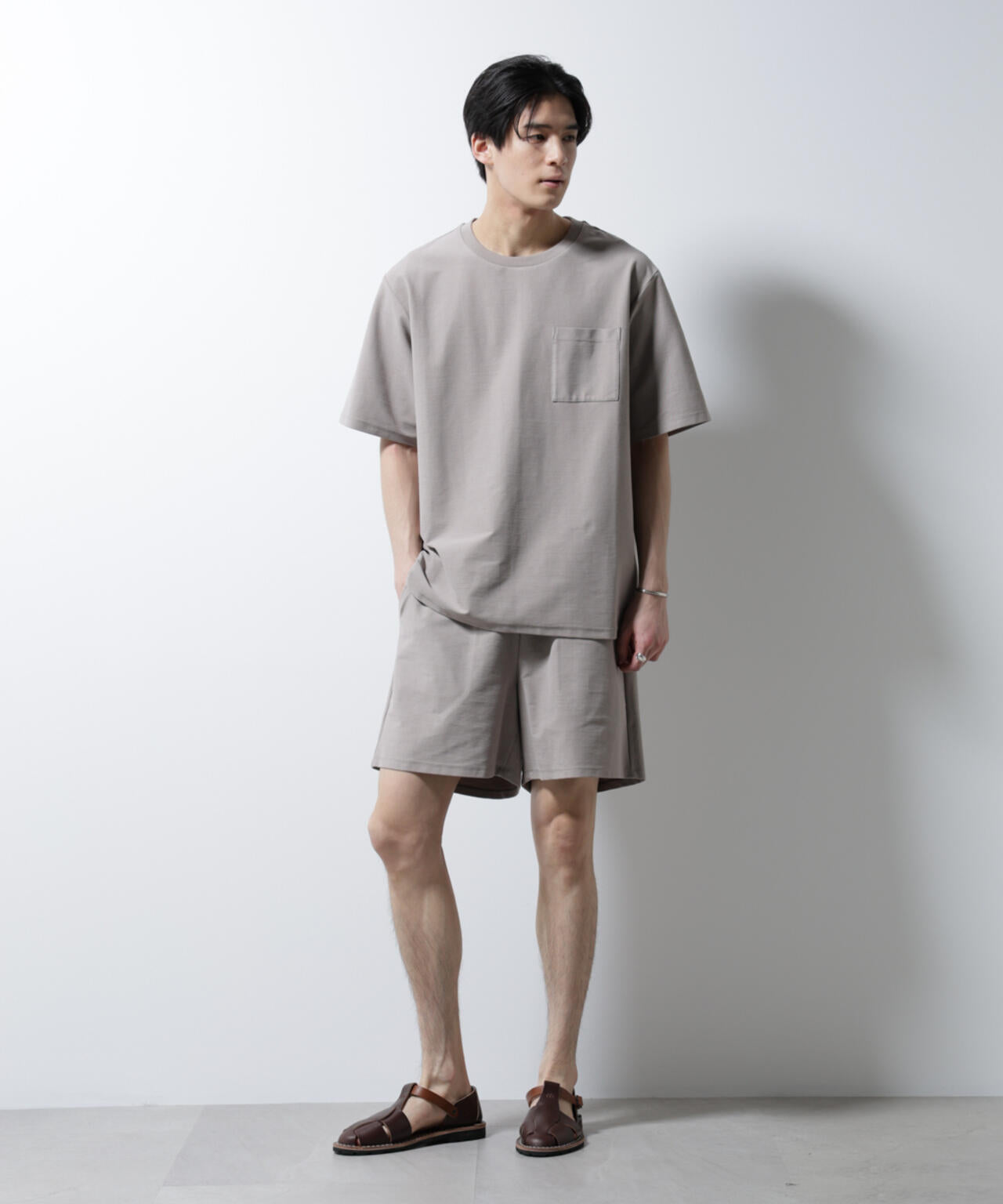 「MC」coveross(R)ツイル調 冷感プレーティング天竺 ポケットTシャツ 6685124238