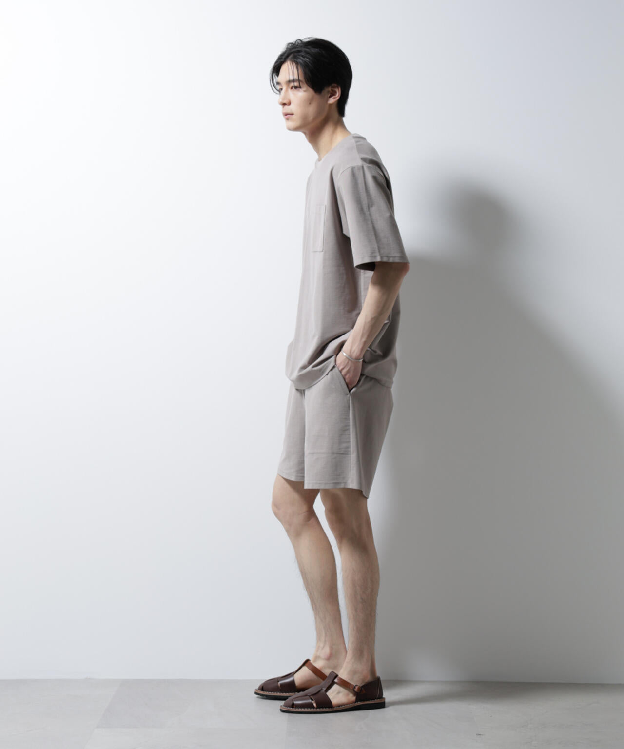 「MC」coveross(R)ツイル調 冷感プレーティング天竺 ポケットTシャツ 6685124238