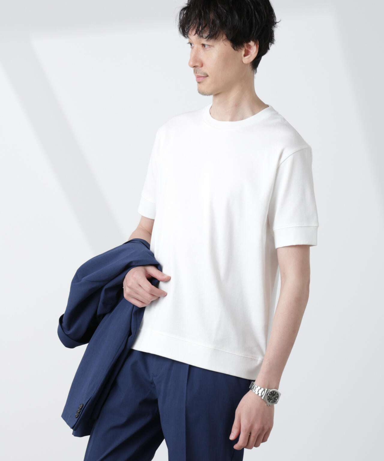 「FORMAL JERSEY」クルーネックカットソー半袖 FORMAL JERSEY] クルーネック カットソー 半袖