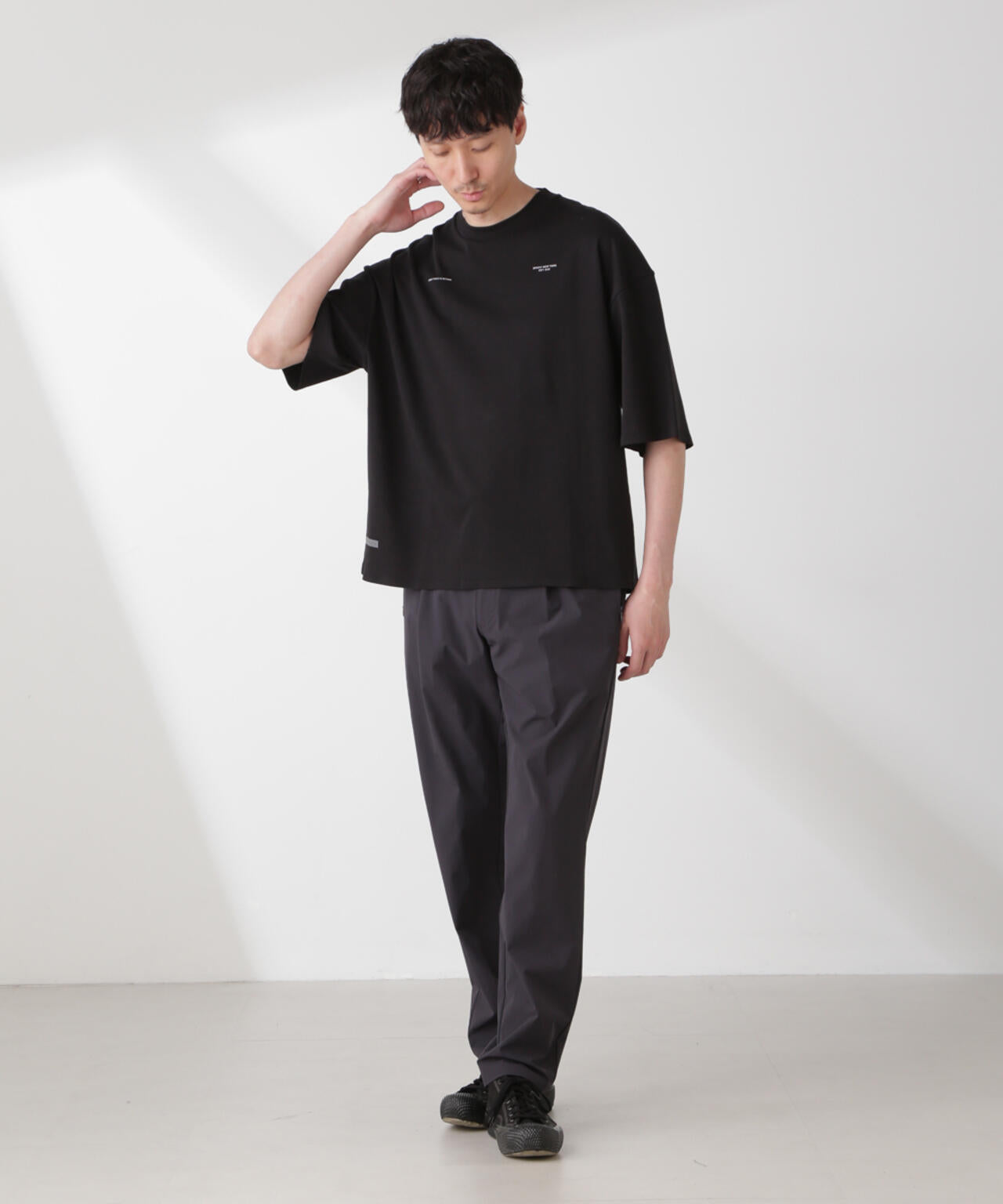 「EVERLAST」 アンチスメル リラックスフィット プリントTシャツ 6685124244