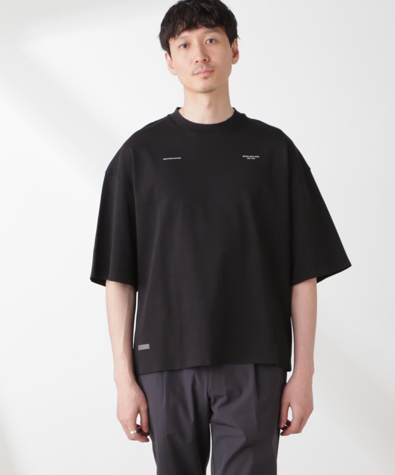 「EVERLAST」 アンチスメル リラックスフィット プリントTシャツ 6685124244