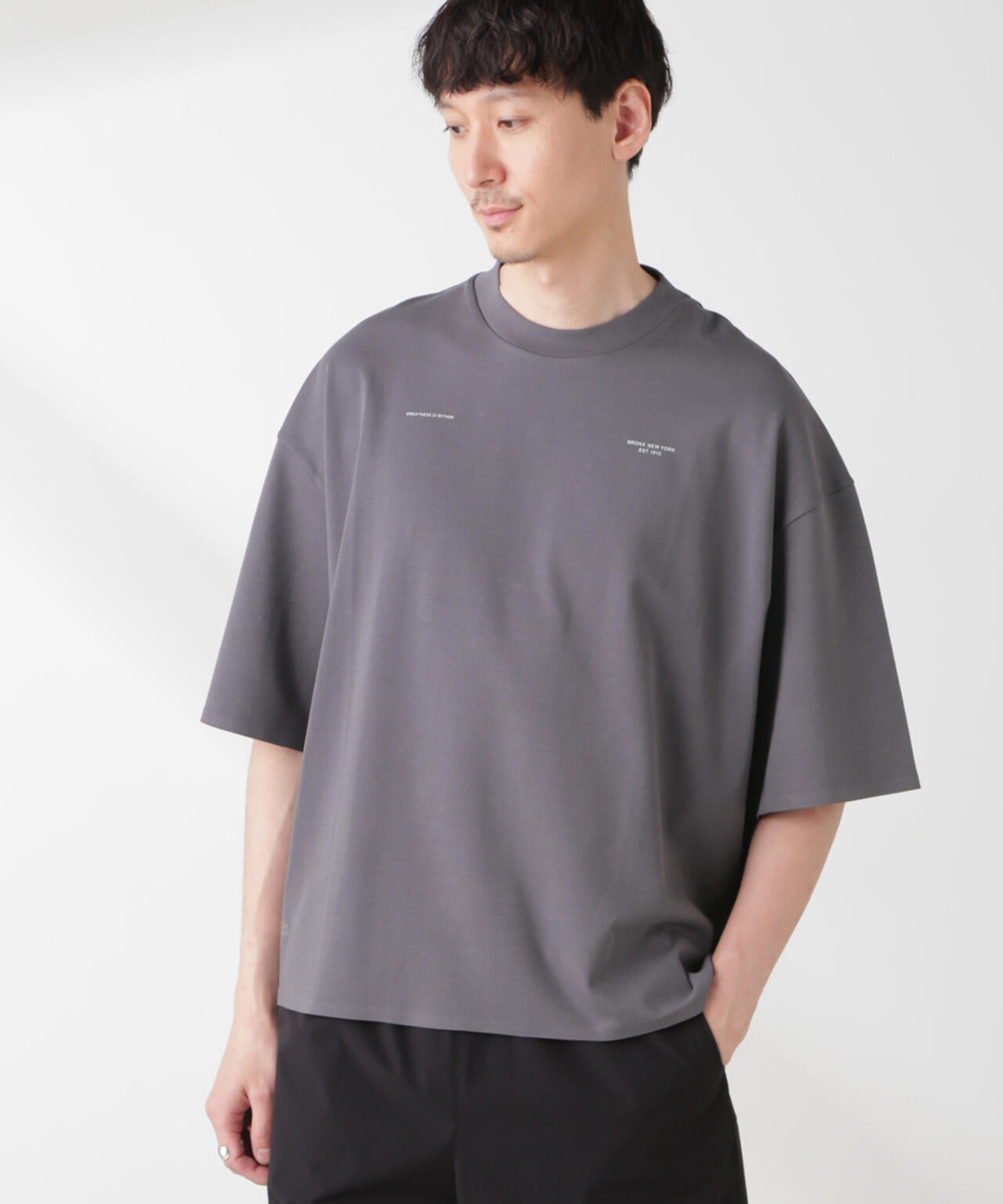 「EVERLAST」 アンチスメル リラックスフィット プリントTシャツ 6685124244