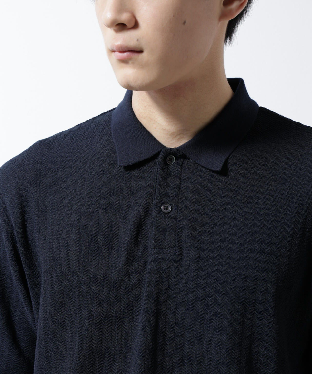 「Damerino」ヘリンボンポロシャツ/防シワ・吸水速乾・UVカット 6685124246