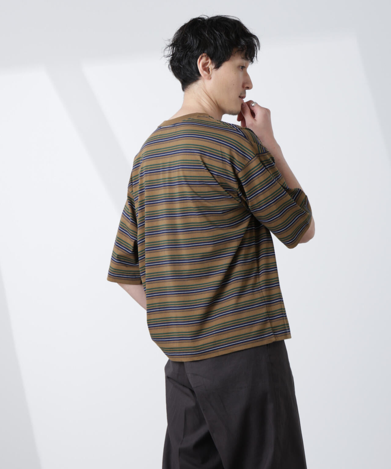 マイクロランダムボーダーTシャツ 6685124248