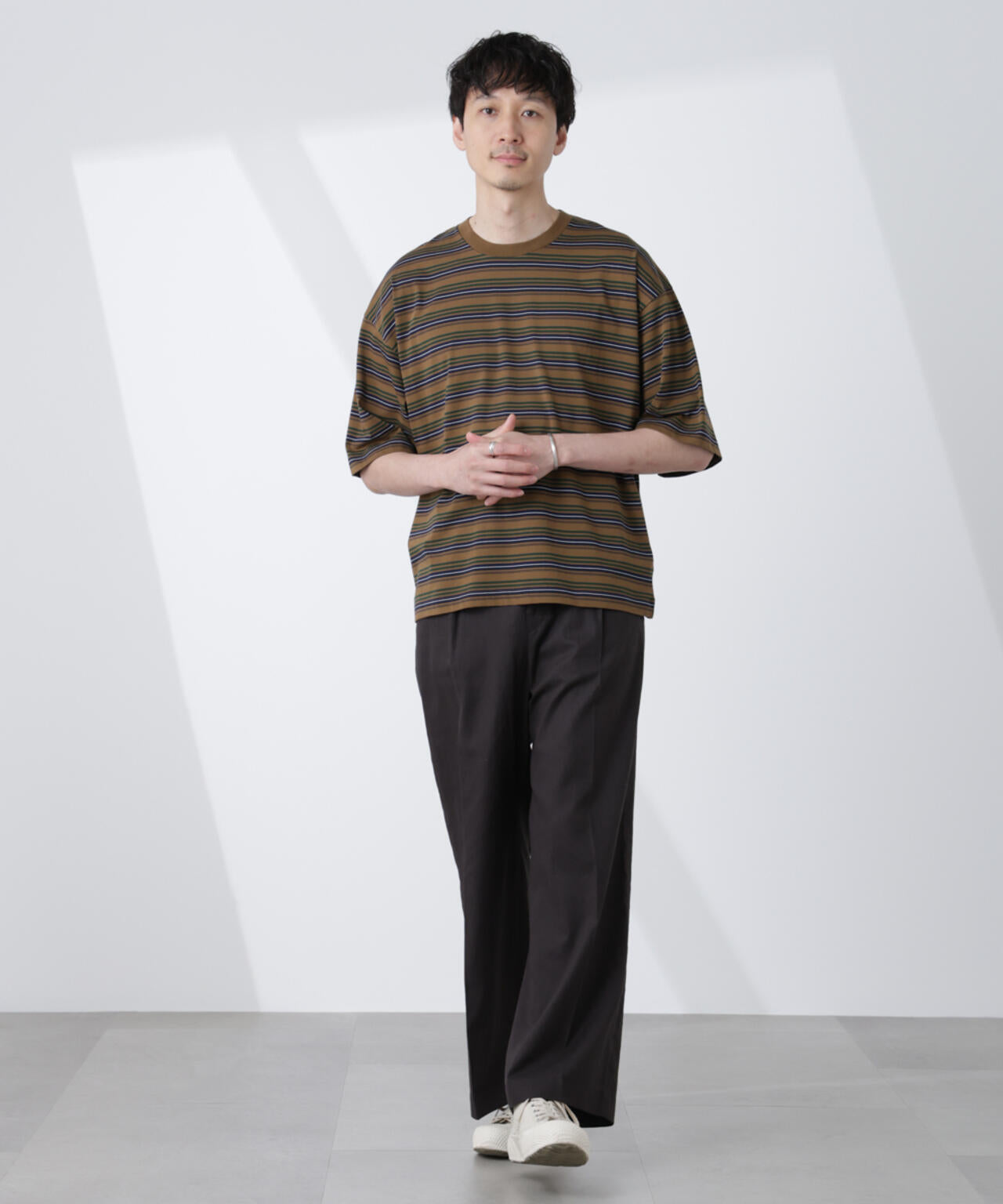 マイクロランダムボーダーTシャツ 6685124248