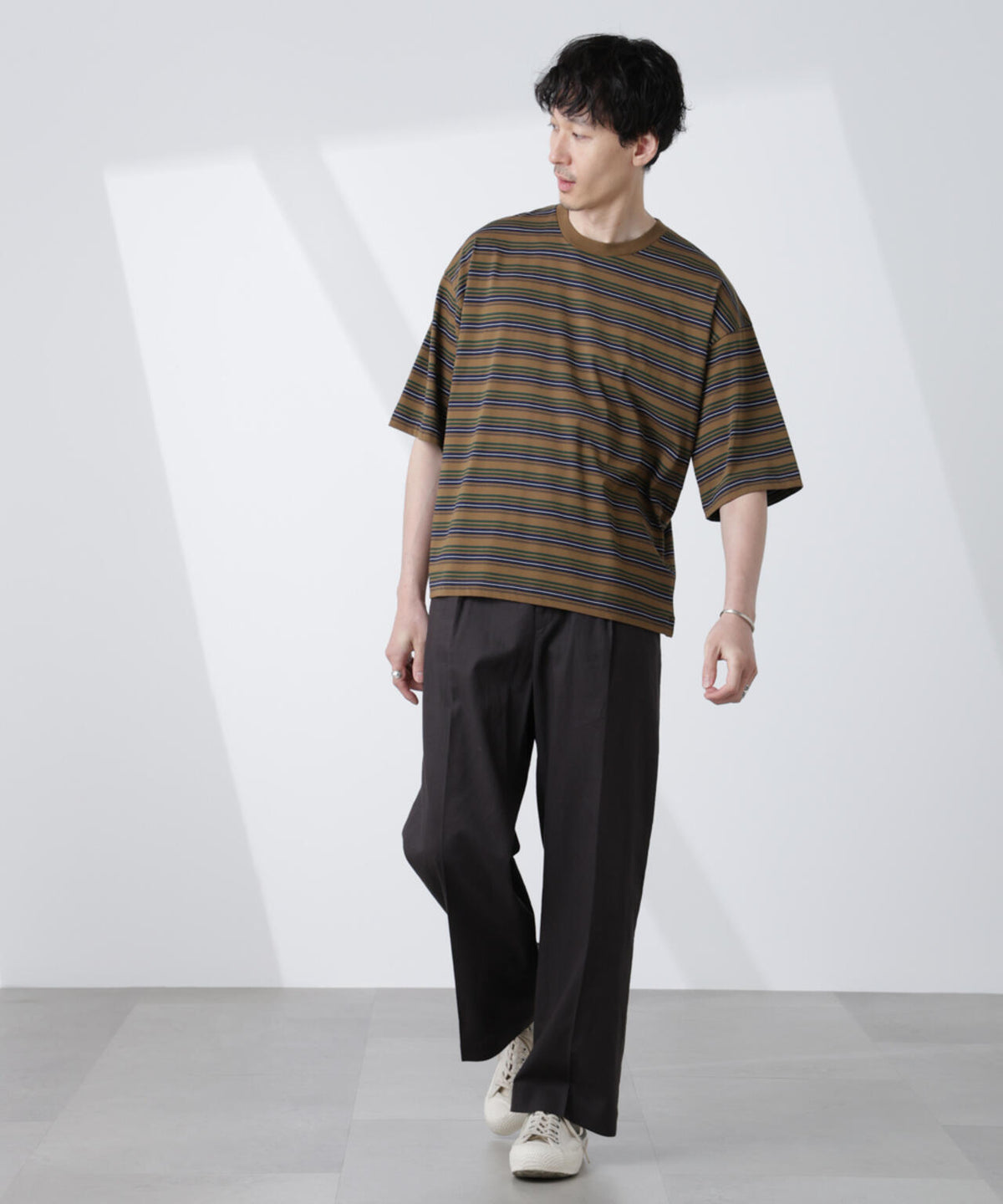 マイクロランダムボーダーTシャツ 6685124248