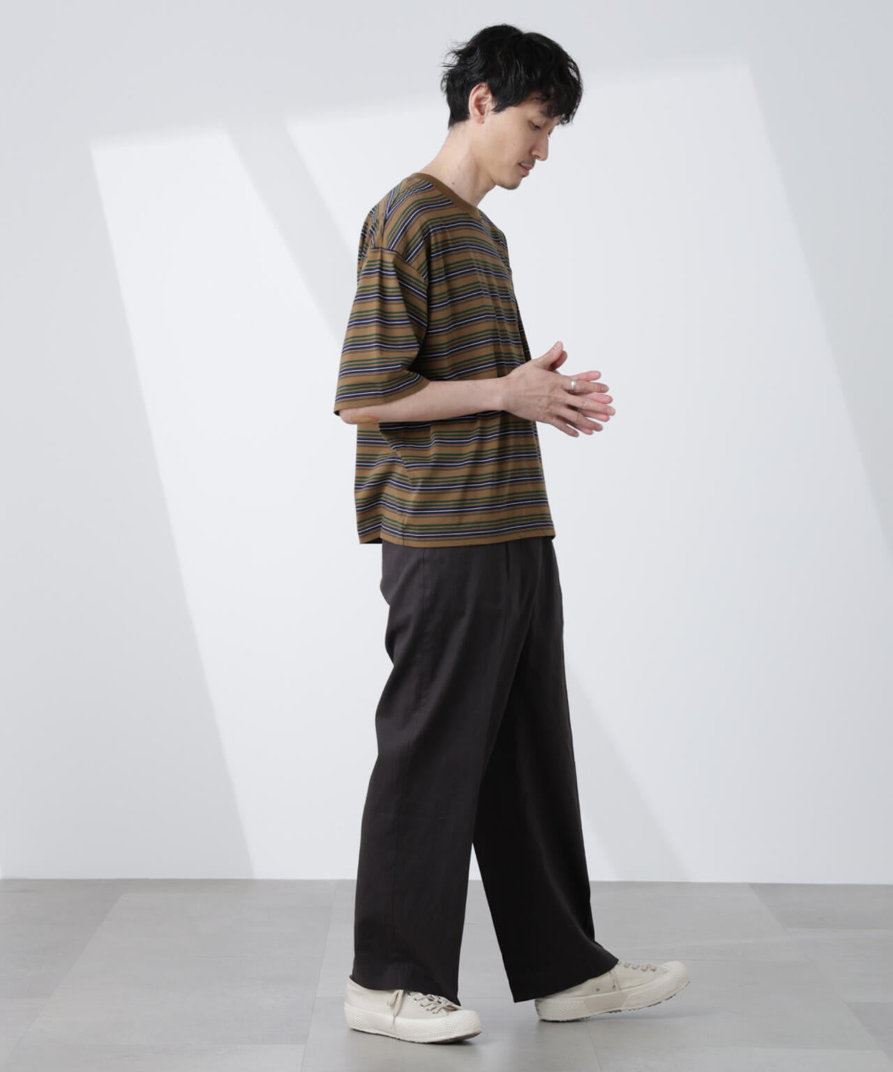 マイクロランダムボーダーTシャツ 6685124248