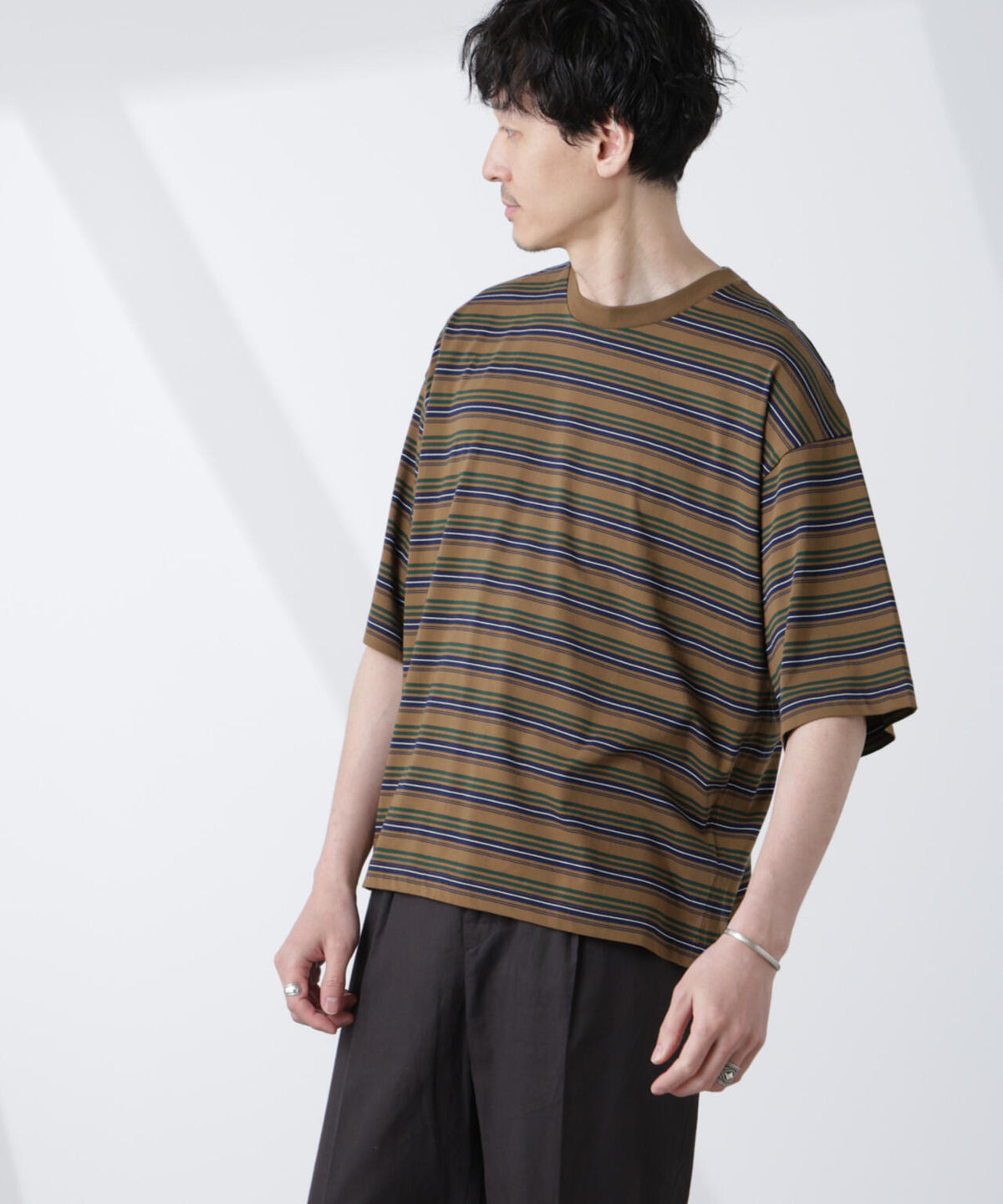 マイクロランダムボーダーTシャツ 6685124248