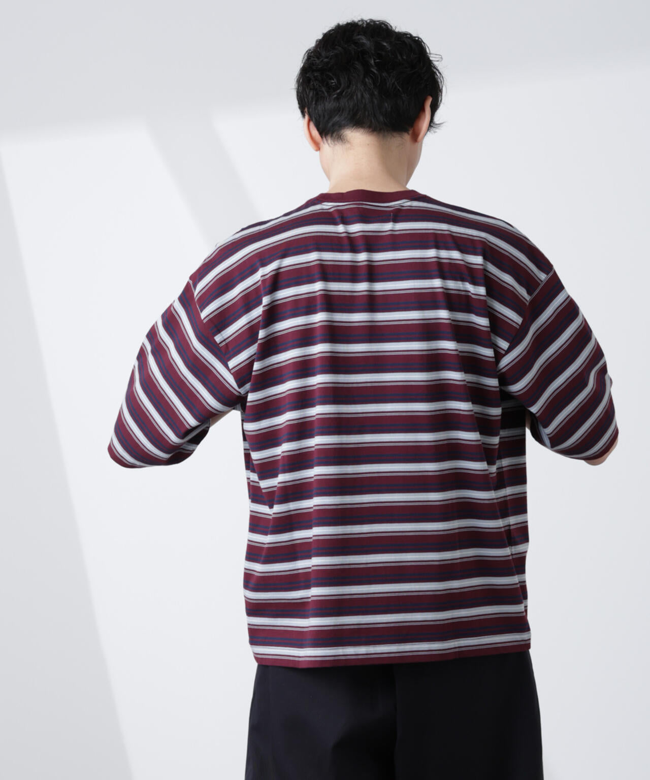 マイクロランダムボーダーTシャツ 6685124248