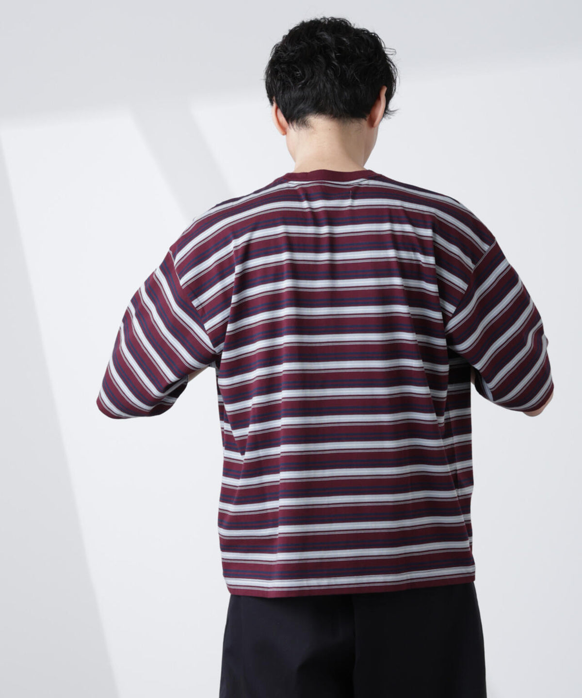 マイクロランダムボーダーTシャツ 6685124248
