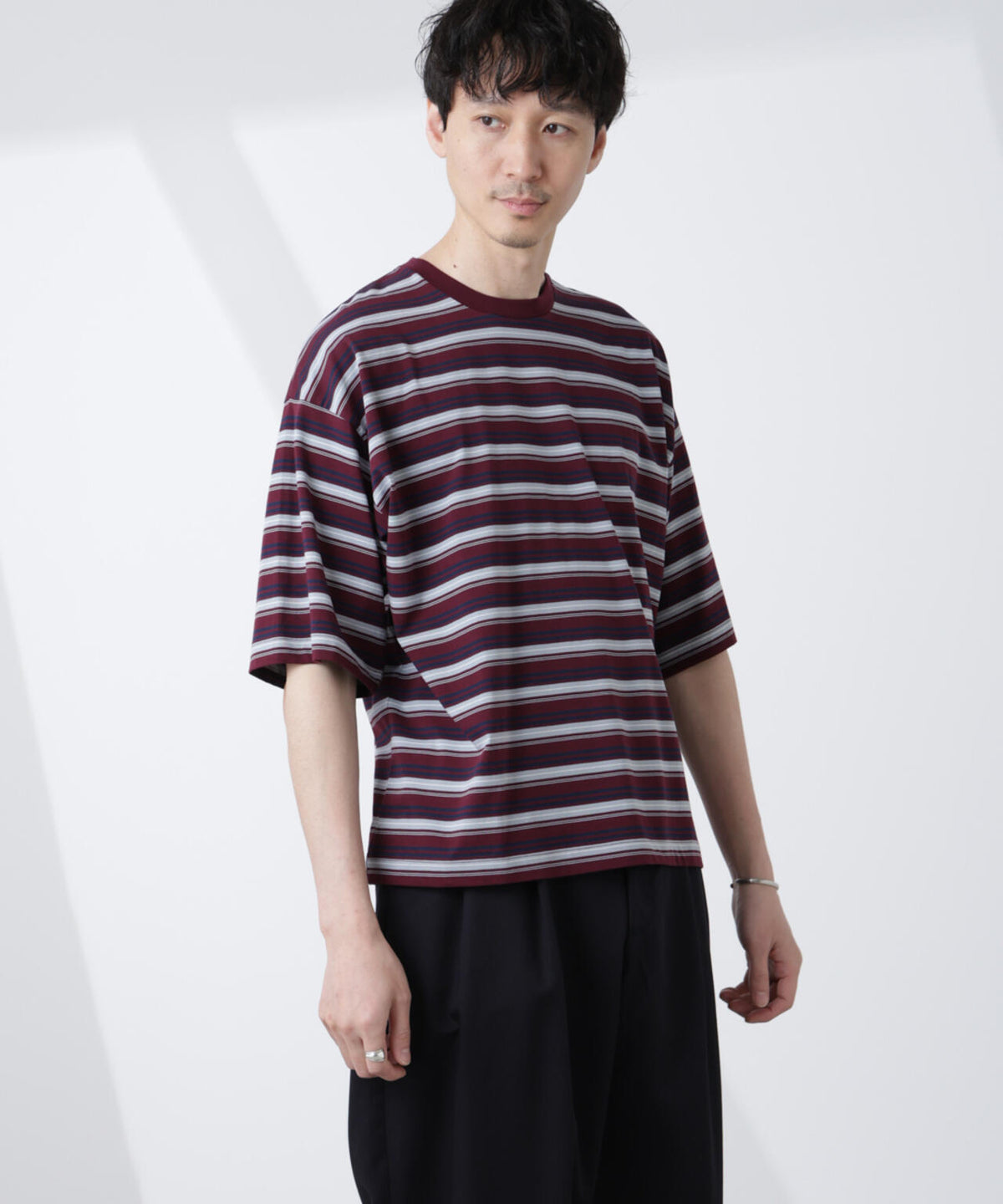 マイクロランダムボーダーTシャツ 6685124248