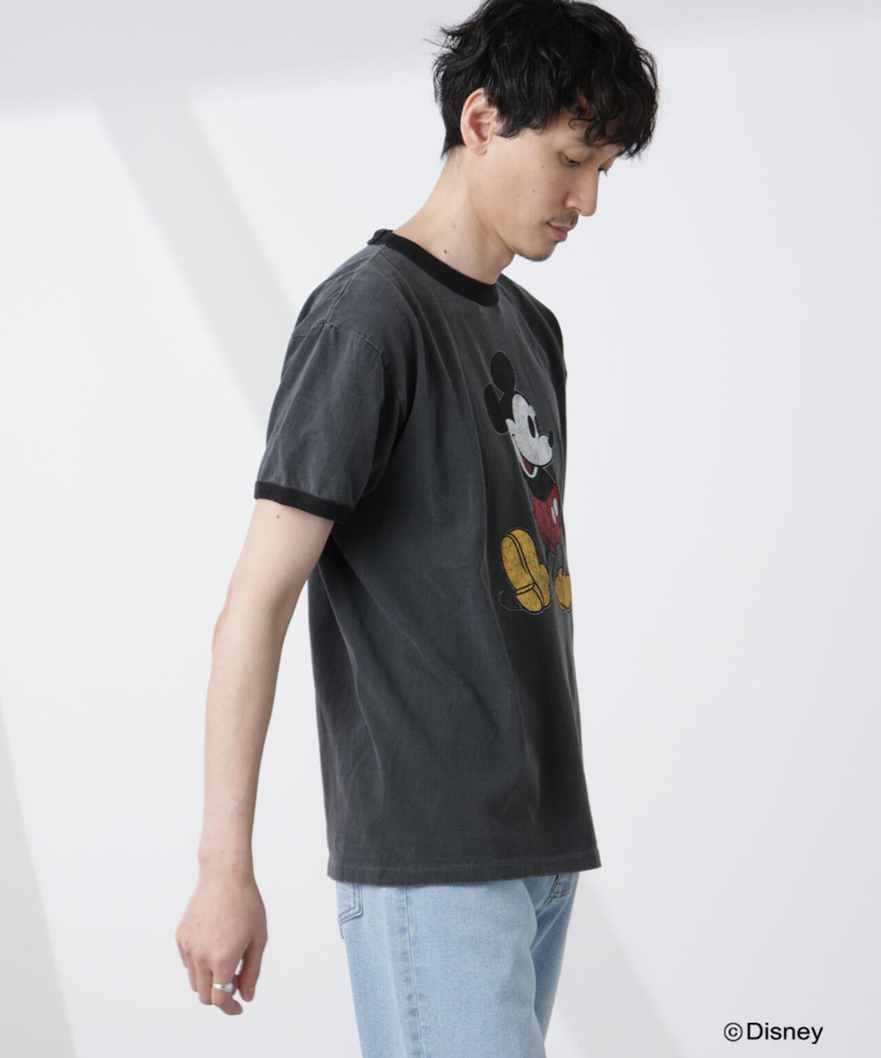 「NJ/CLUB」ミッキーマウス / フェードリンガーTシャツ半袖 6685124249