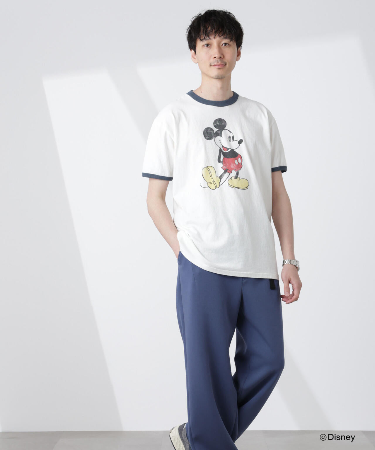 「NJ/CLUB」ミッキーマウス / フェードリンガーTシャツ半袖 6685124249