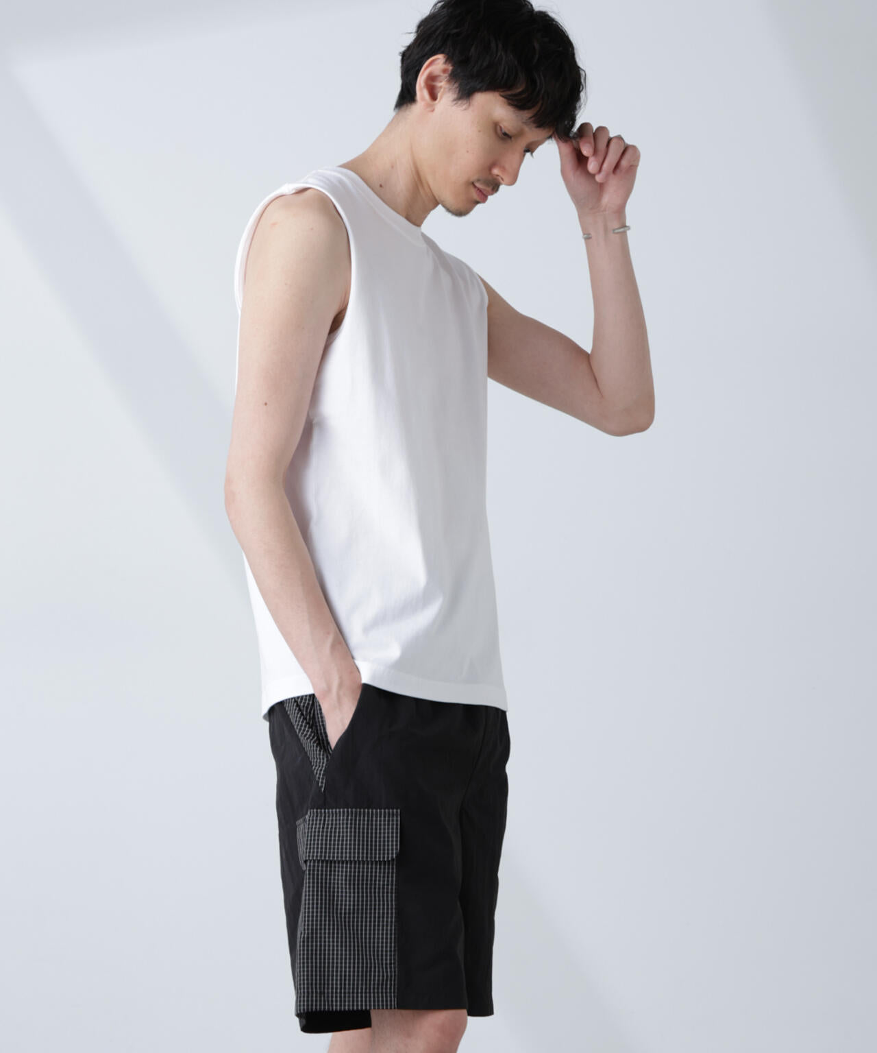 「NJ/CLUB」 ベーシック ノースリーブ 6685124250