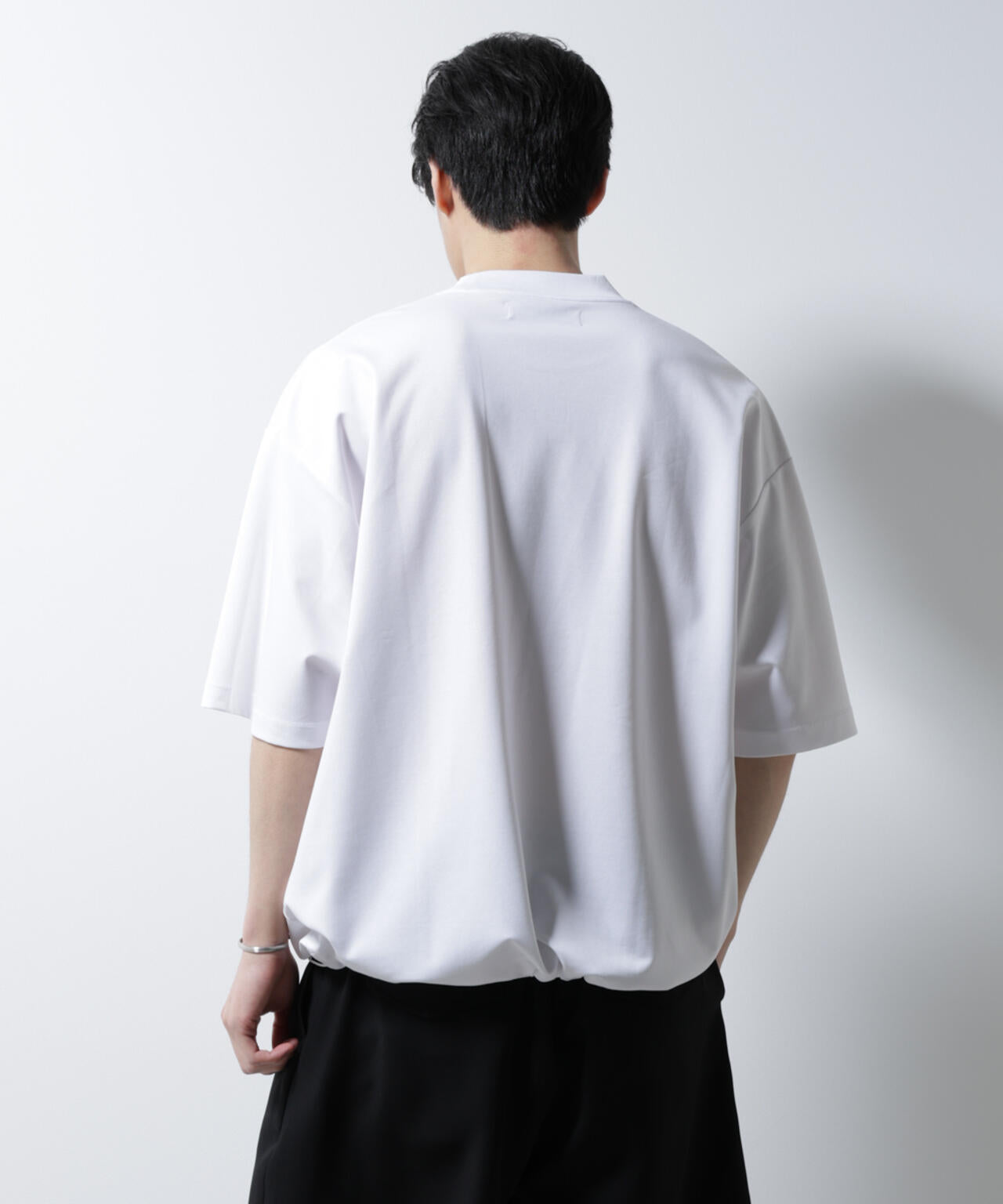 シルケットポンチワイドモックネックTシャツ 6685124254