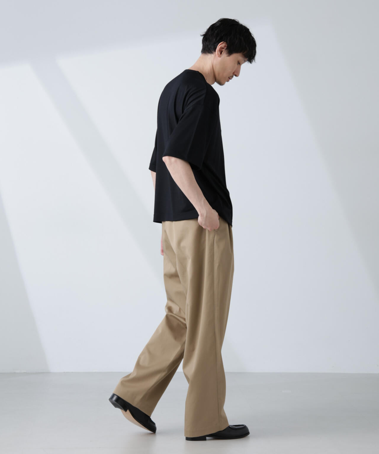 「ALL-DAYS COMFORT 100% WOOL」 ヘンリーネックTEE 6685124257