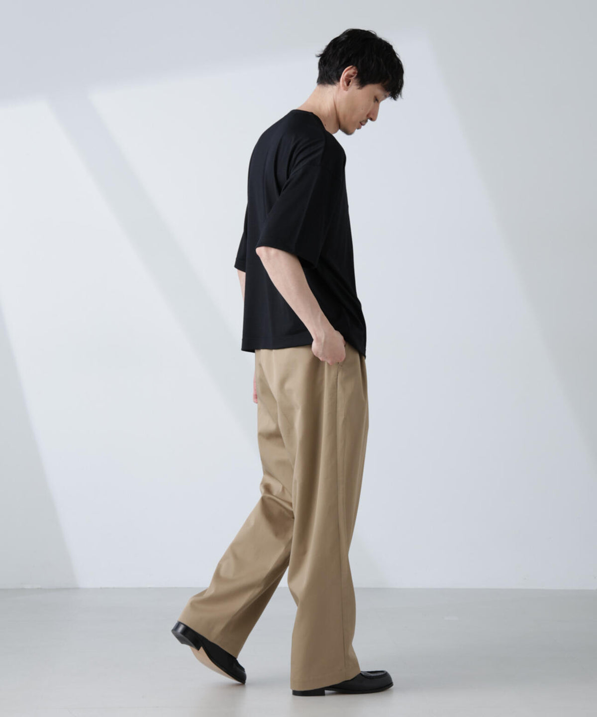 「ALL-DAYS COMFORT 100% WOOL」 ヘンリーネックTEE 6685124257