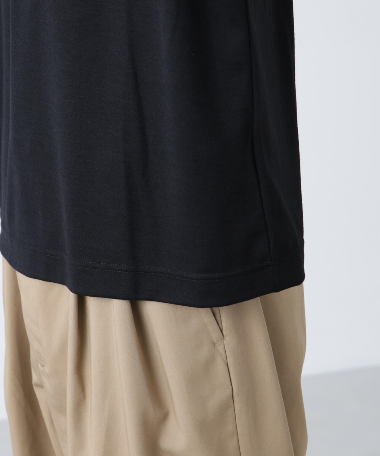 「ALL-DAYS COMFORT 100% WOOL」 ヘンリーネックTEE 6685124257