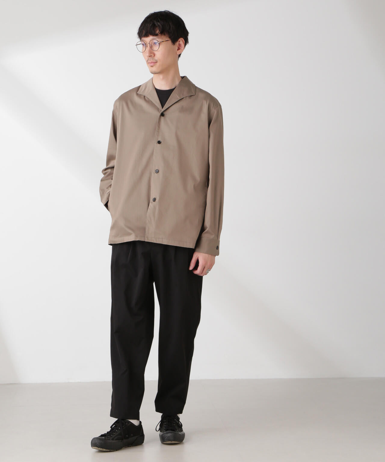 コットンライクツイルツータックテーパードイージーパンツ 6685127203