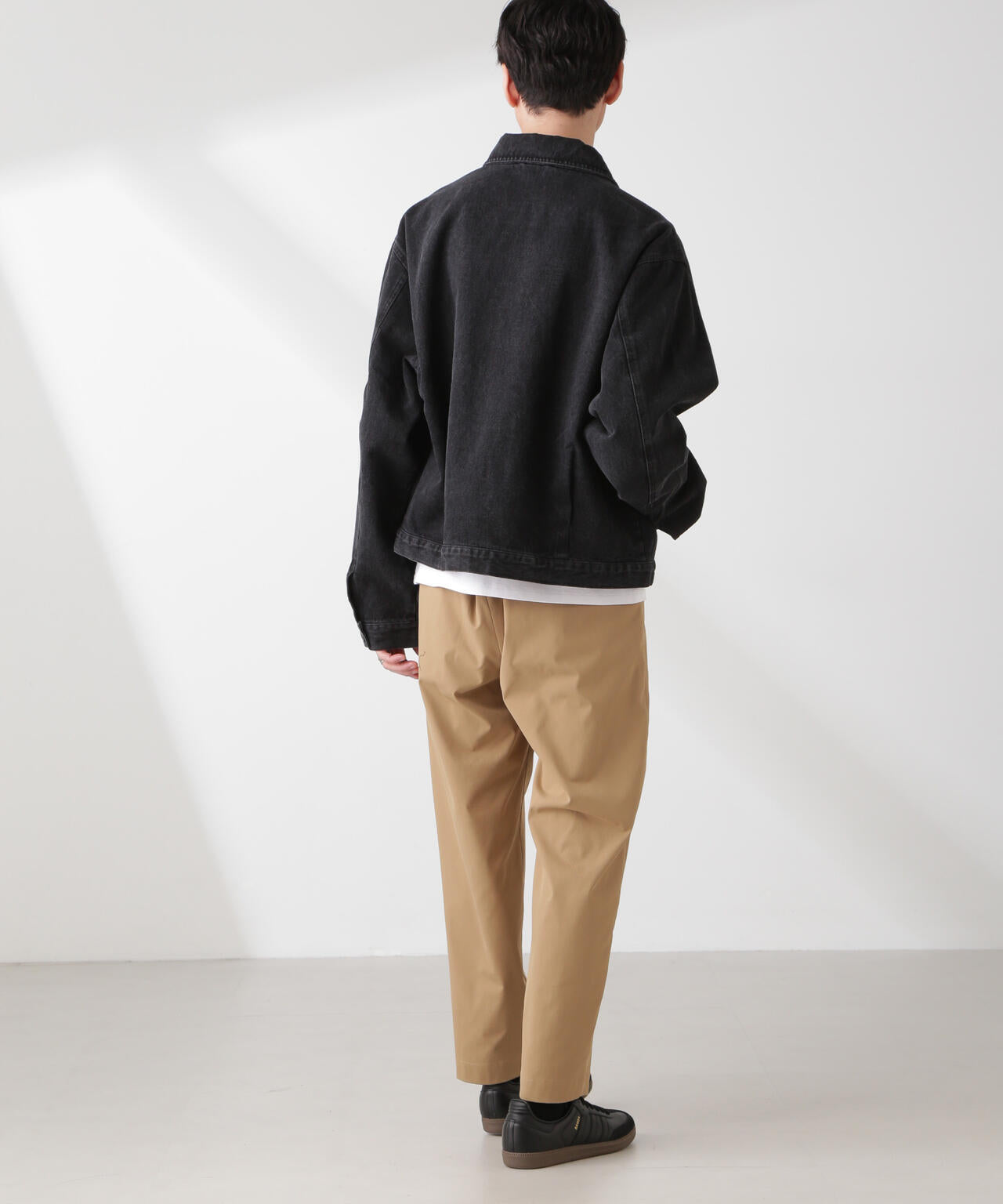 コットンライクツイルツータックテーパードイージーパンツ 6685127203