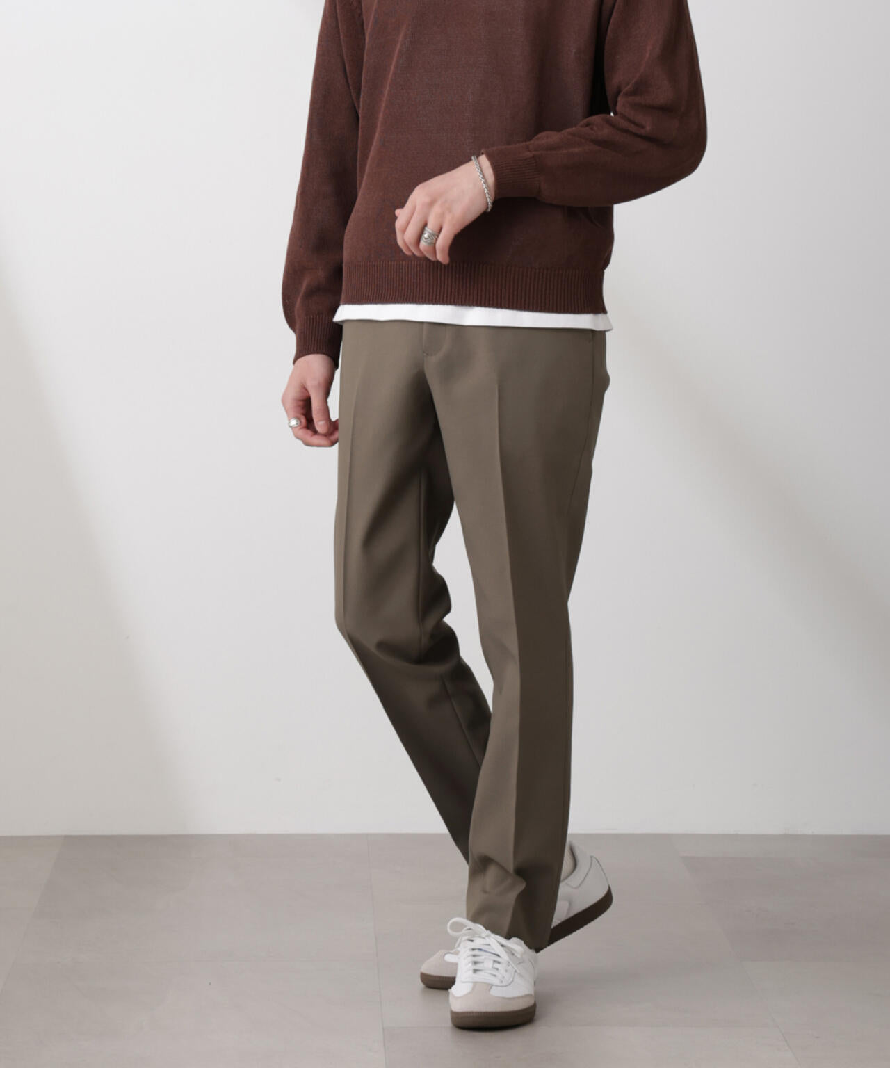 「SOIGNE」ECOPET(R)×AERO ツイルストレッチスラックス 6685127206