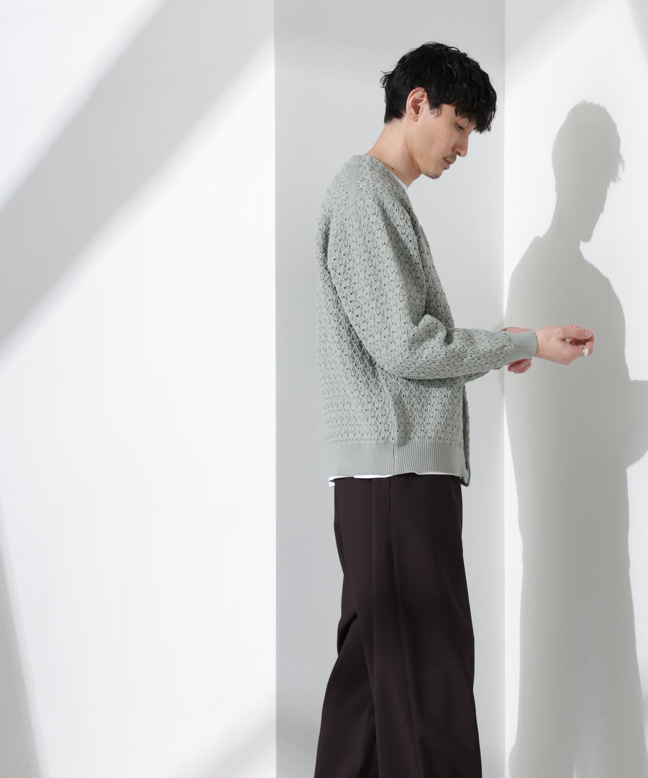 「大人のワイドパンツ」ハイツイストワイドスラックス 6685127209