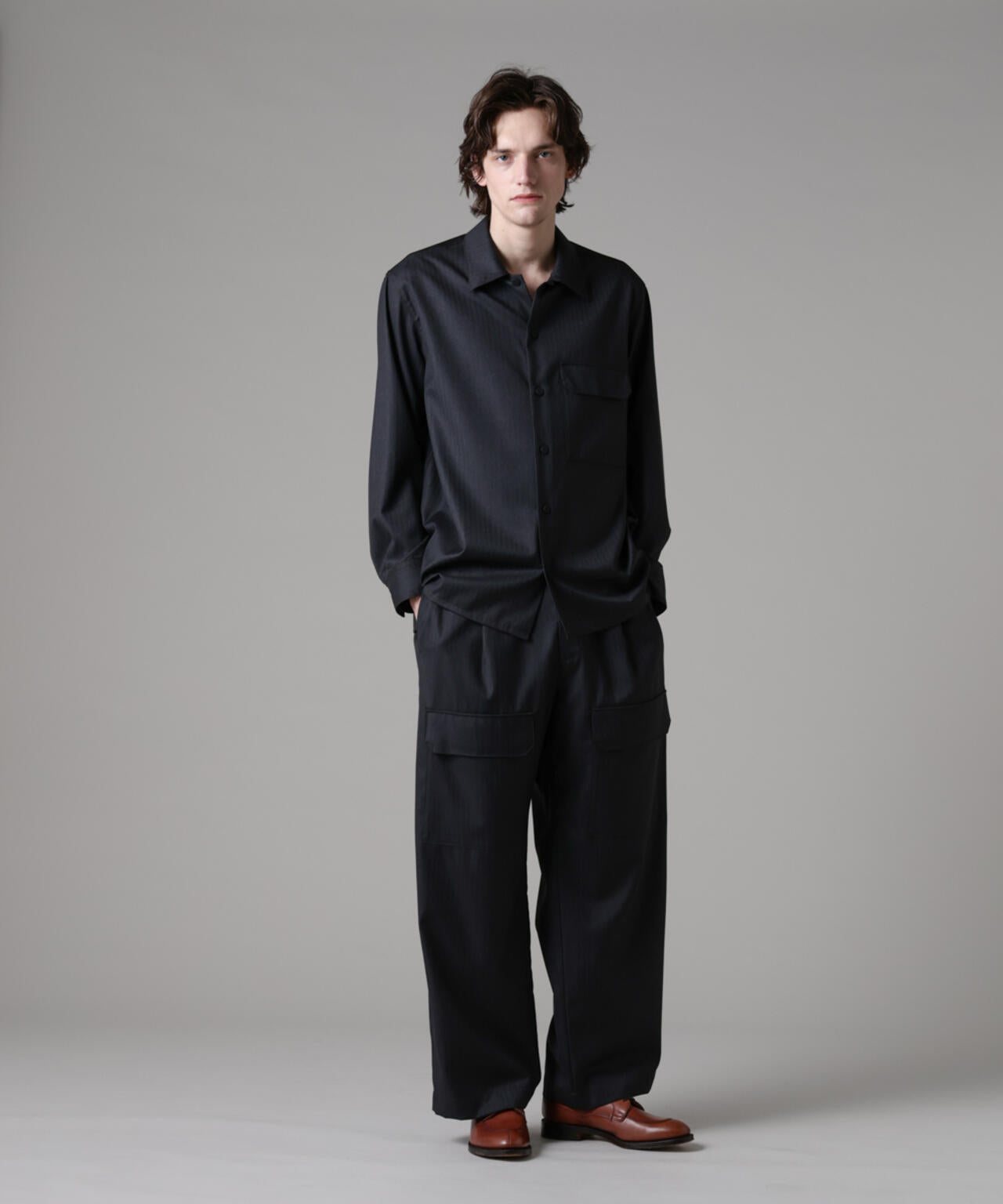 「ASSEMBLANC」イタリアミルズファブリックイージーパンツ(セットアップ可) 6685127224