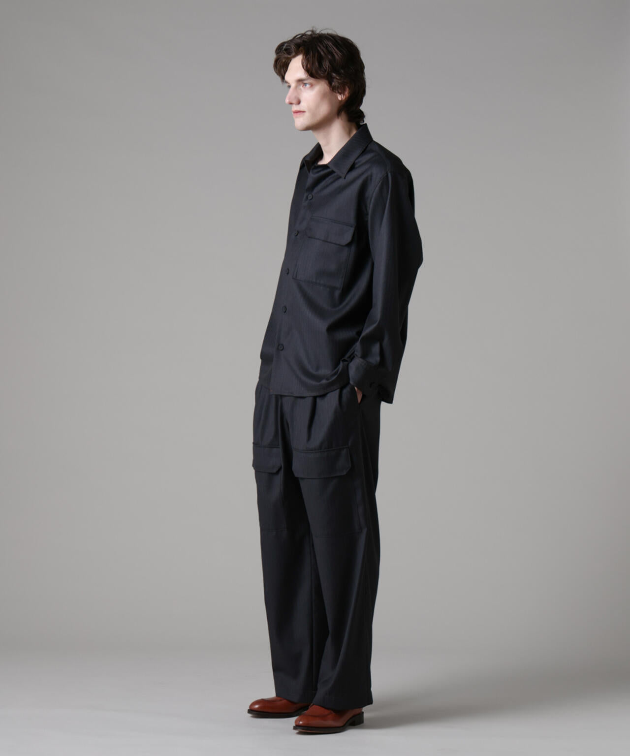 「ASSEMBLANC」イタリアミルズファブリックイージーパンツ(セットアップ可) 6685127224