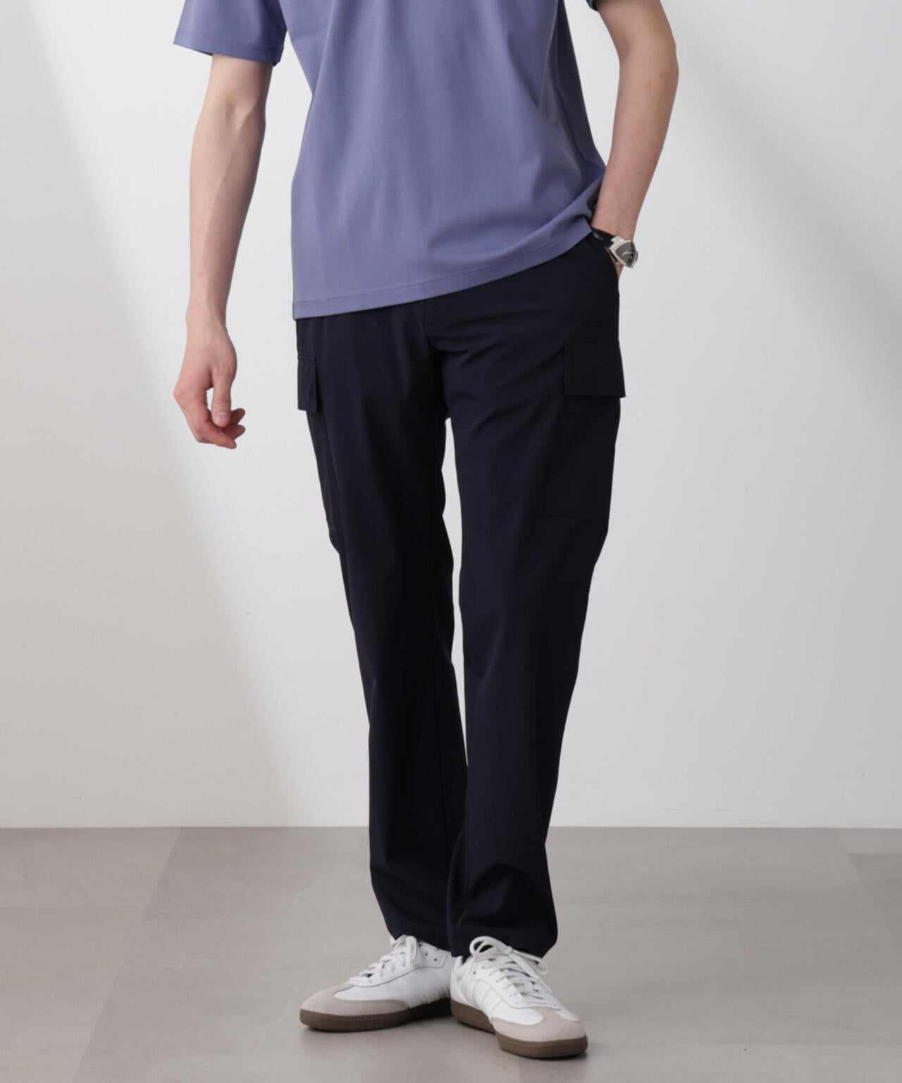 「N trousers」スリムストレッチ カーゴパンツ 6685127229