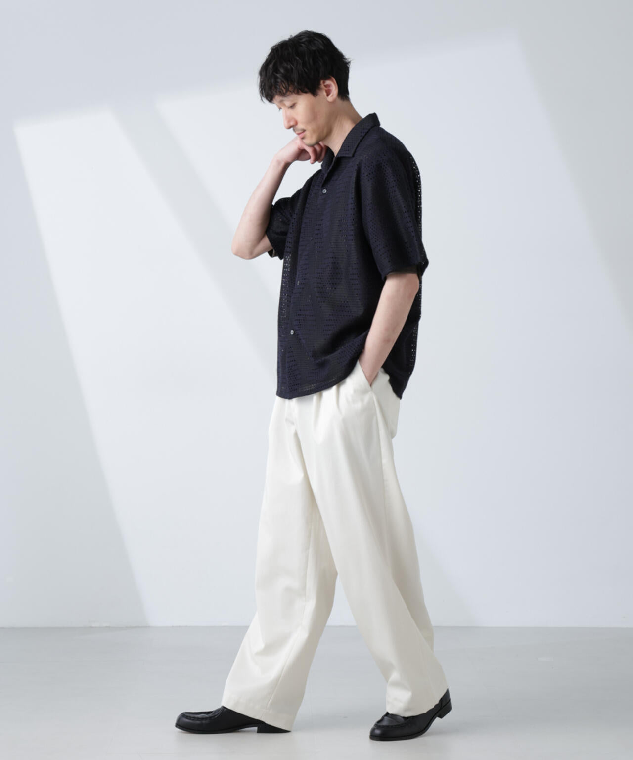 「大人のワイドパンツ」2タックワイドトラウザーズ 6685127232